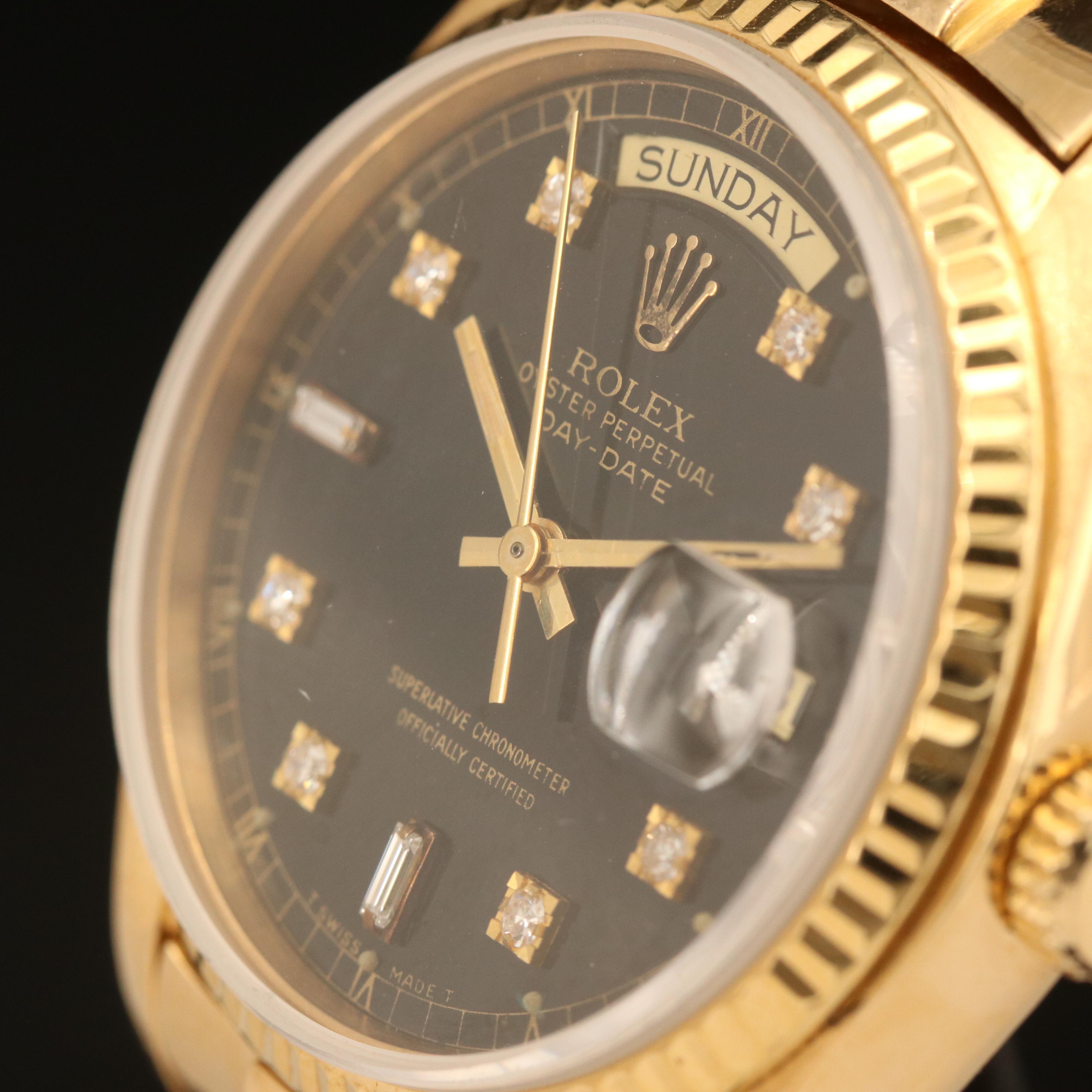 1979 Rolex Presidential Day-Date 18K Diamond Watch
