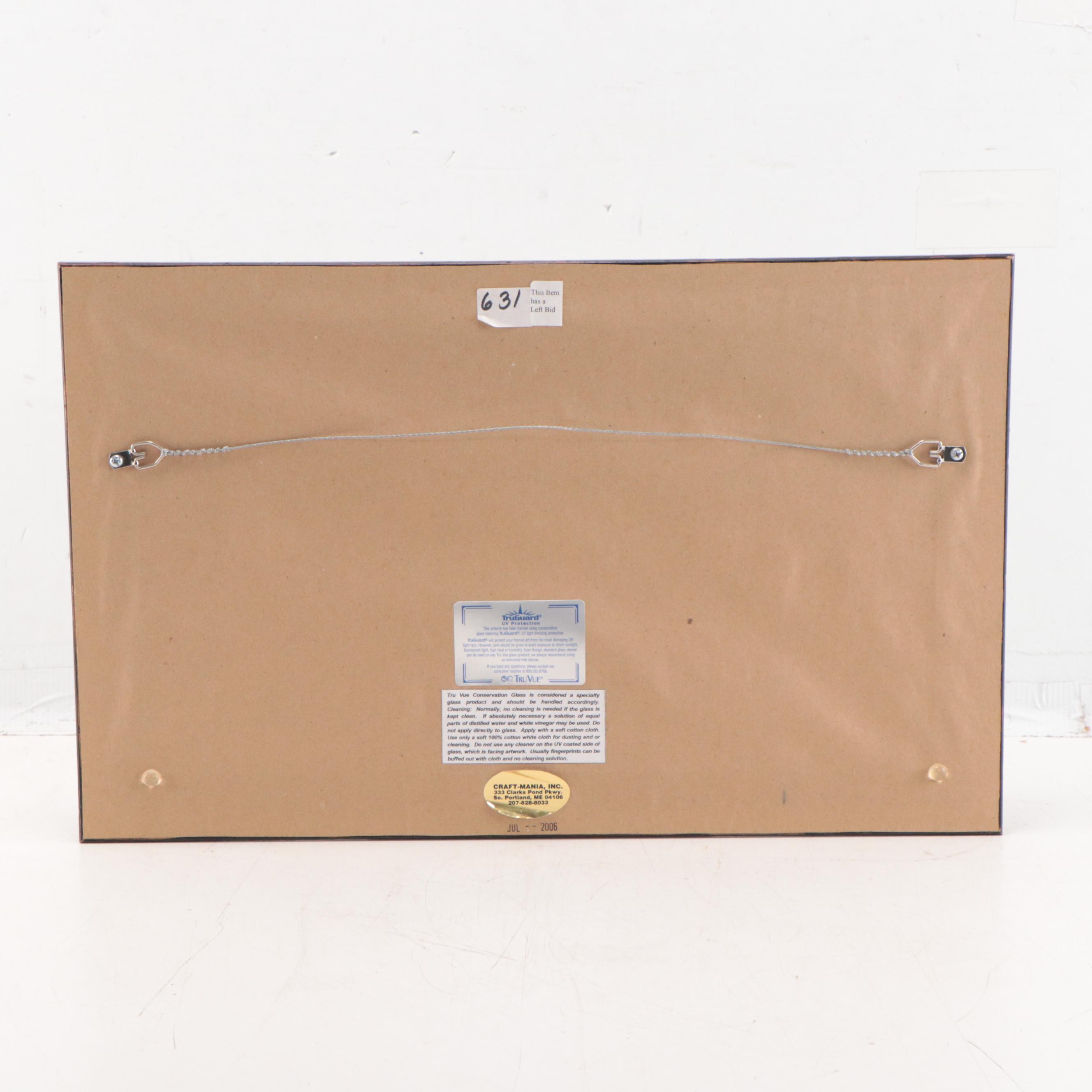 George McConnell Seascape Oil Painting With Lighthouse