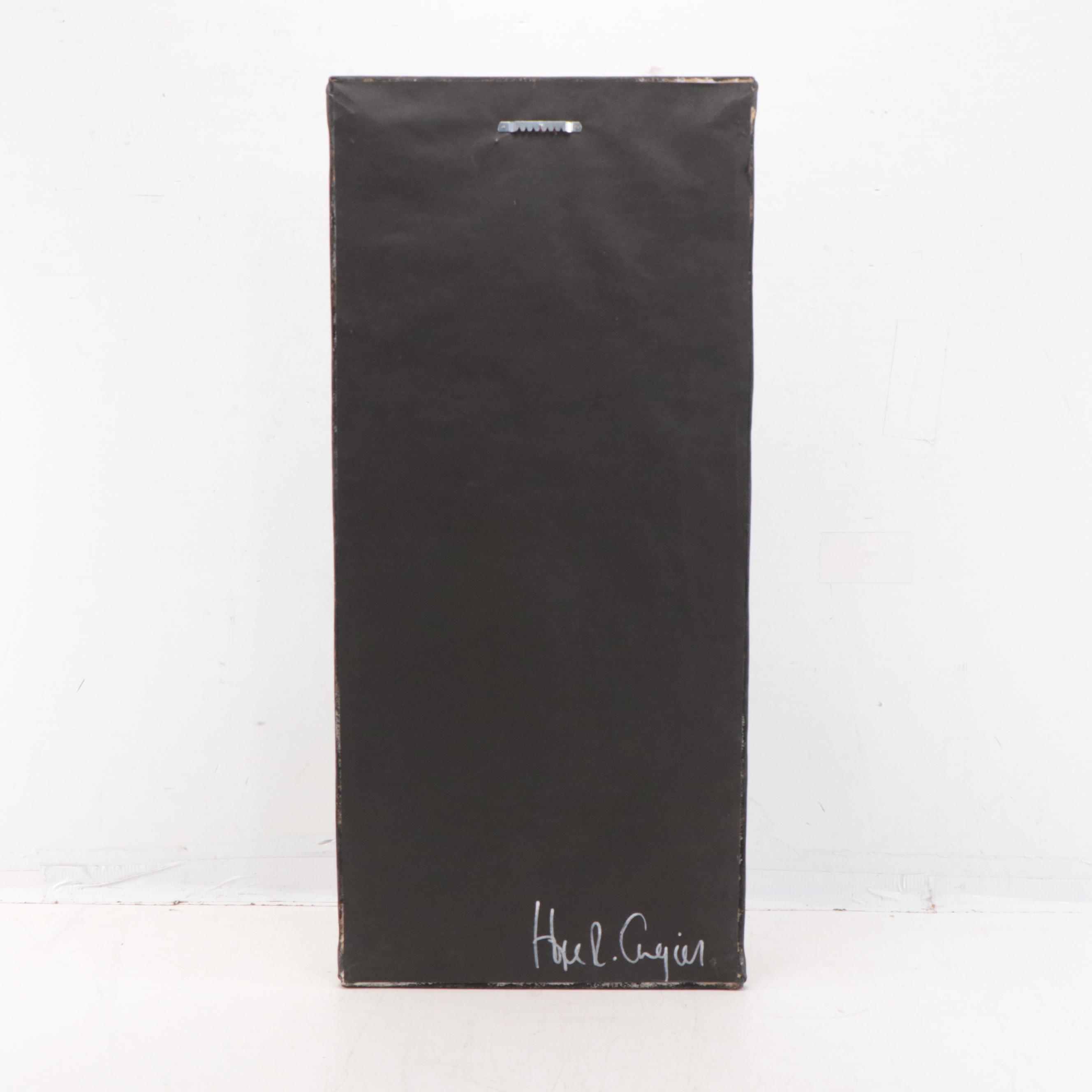 Hope Angier Folk Art Coastal Oil Painting