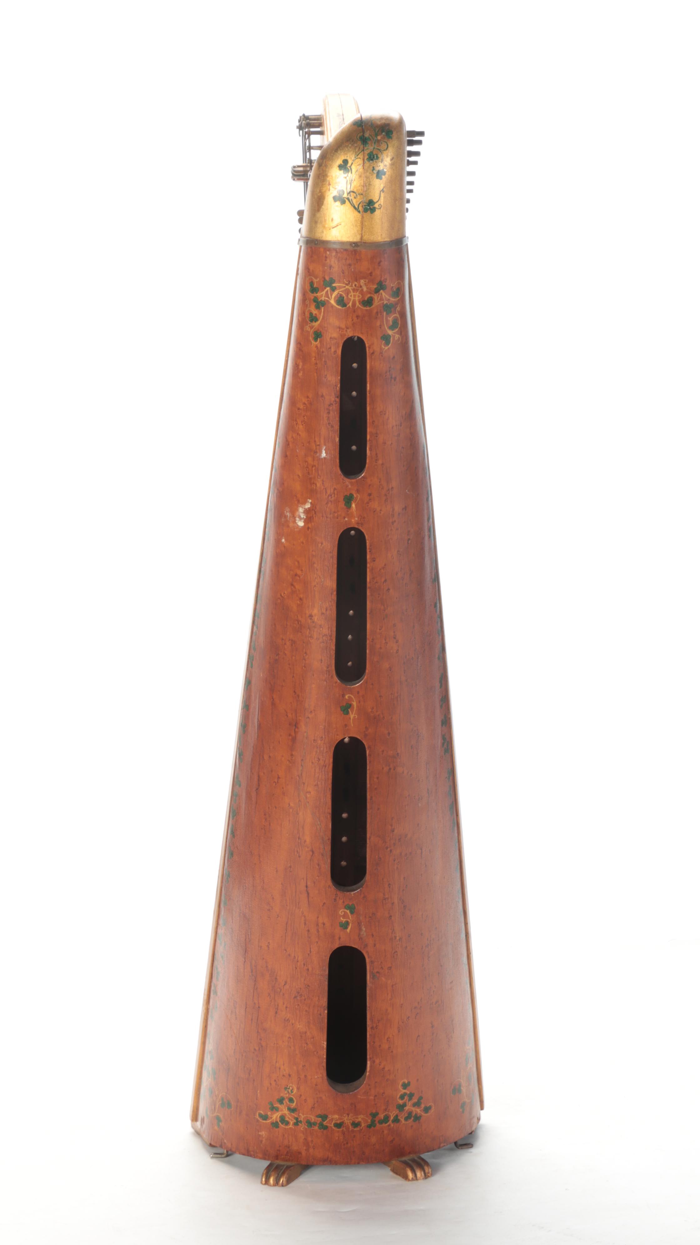 Clark Irish Harp With Stand, S/N 256, Circa 1912