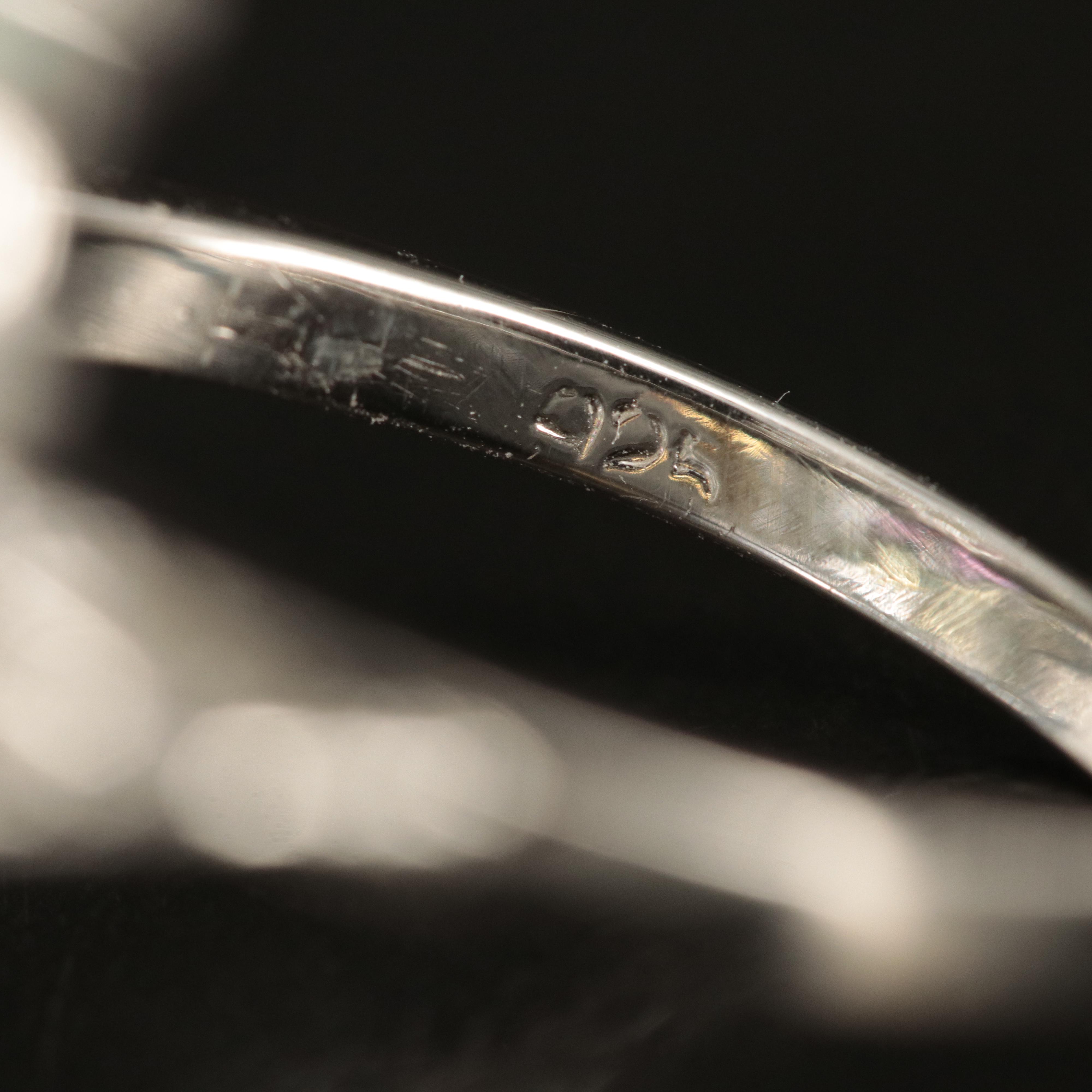 Sterling Peridot, Emerald and Garnet Ring