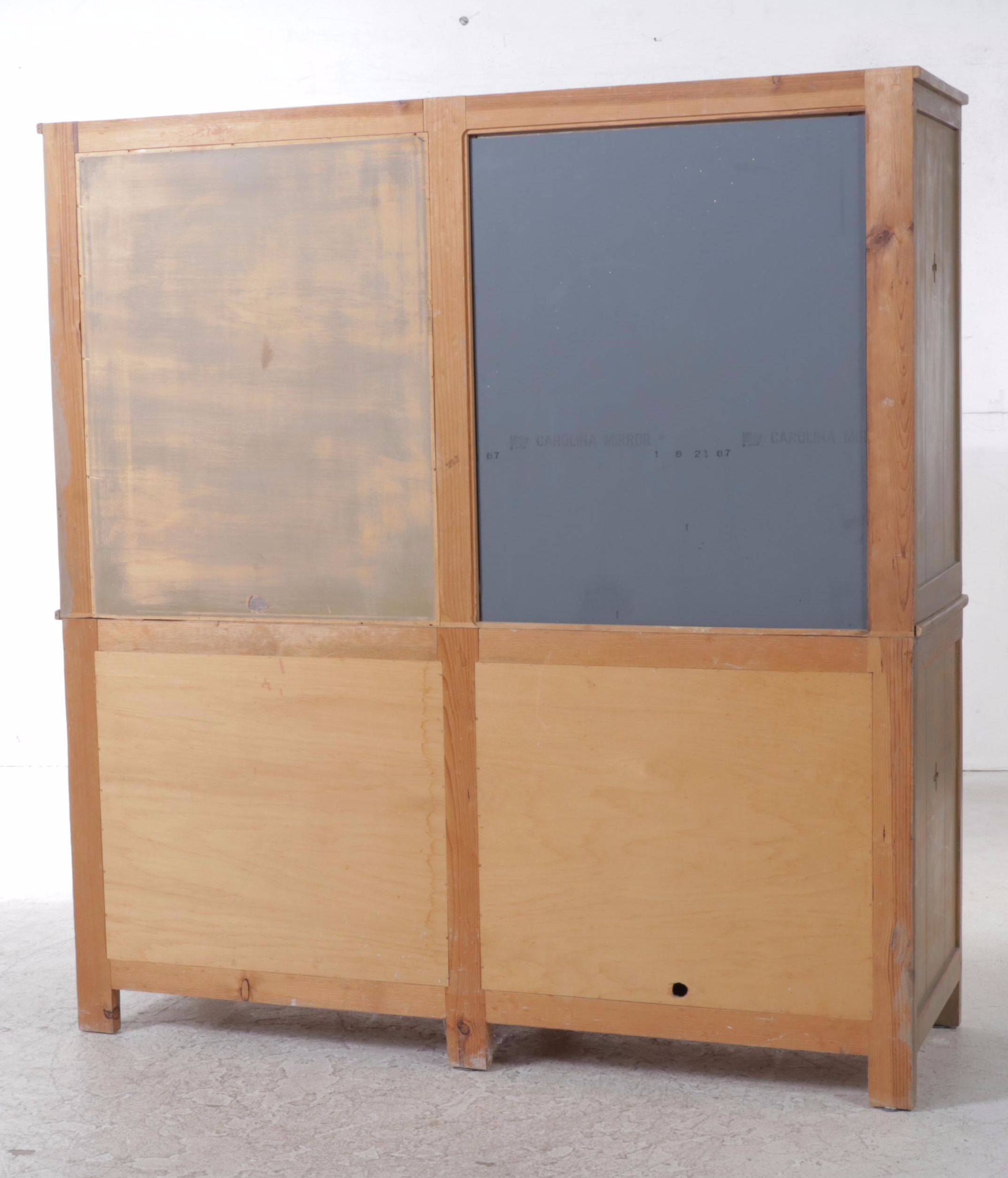 Cerused Pine Contemporary Cabinet