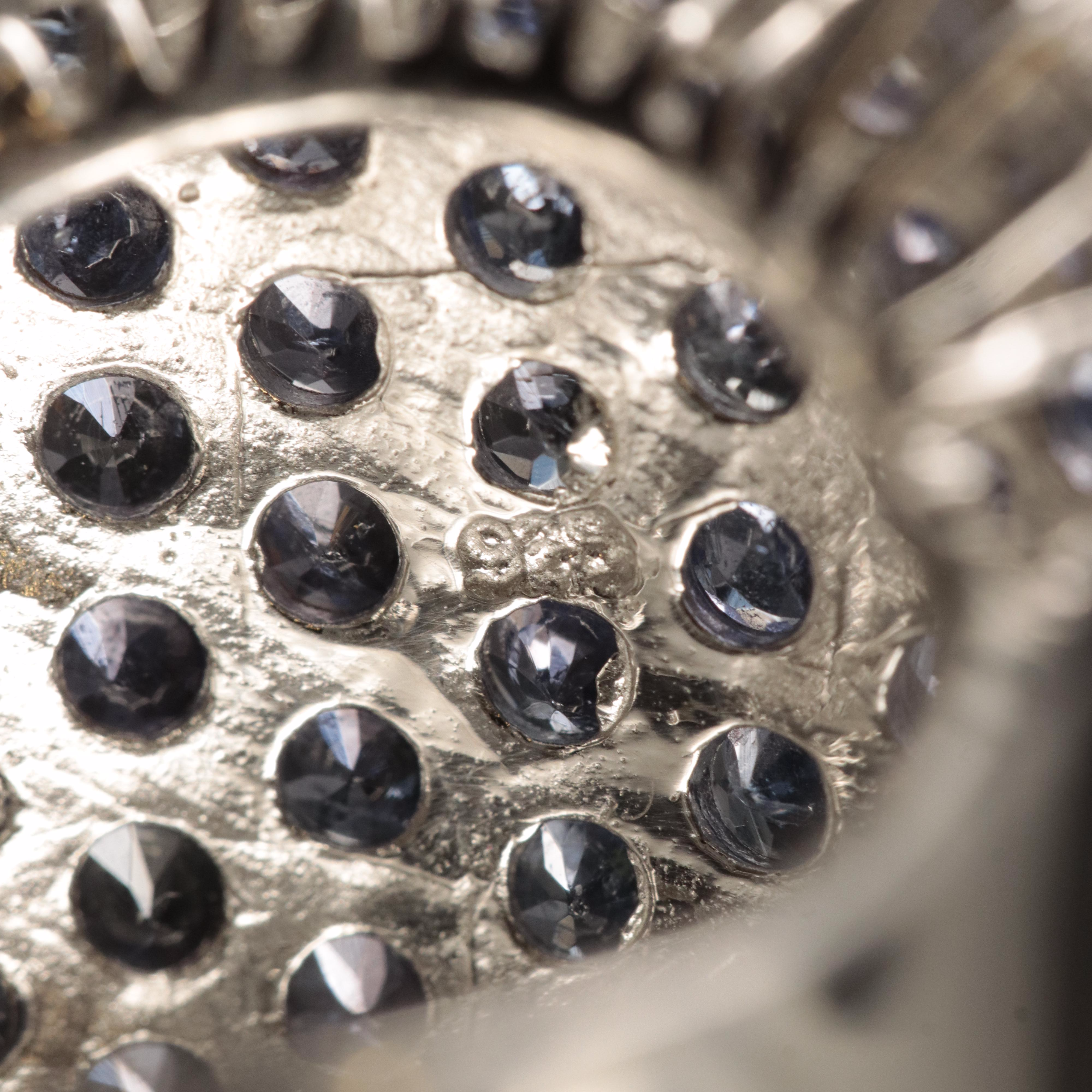 Sterling Tanzanite Multi-Row Ring