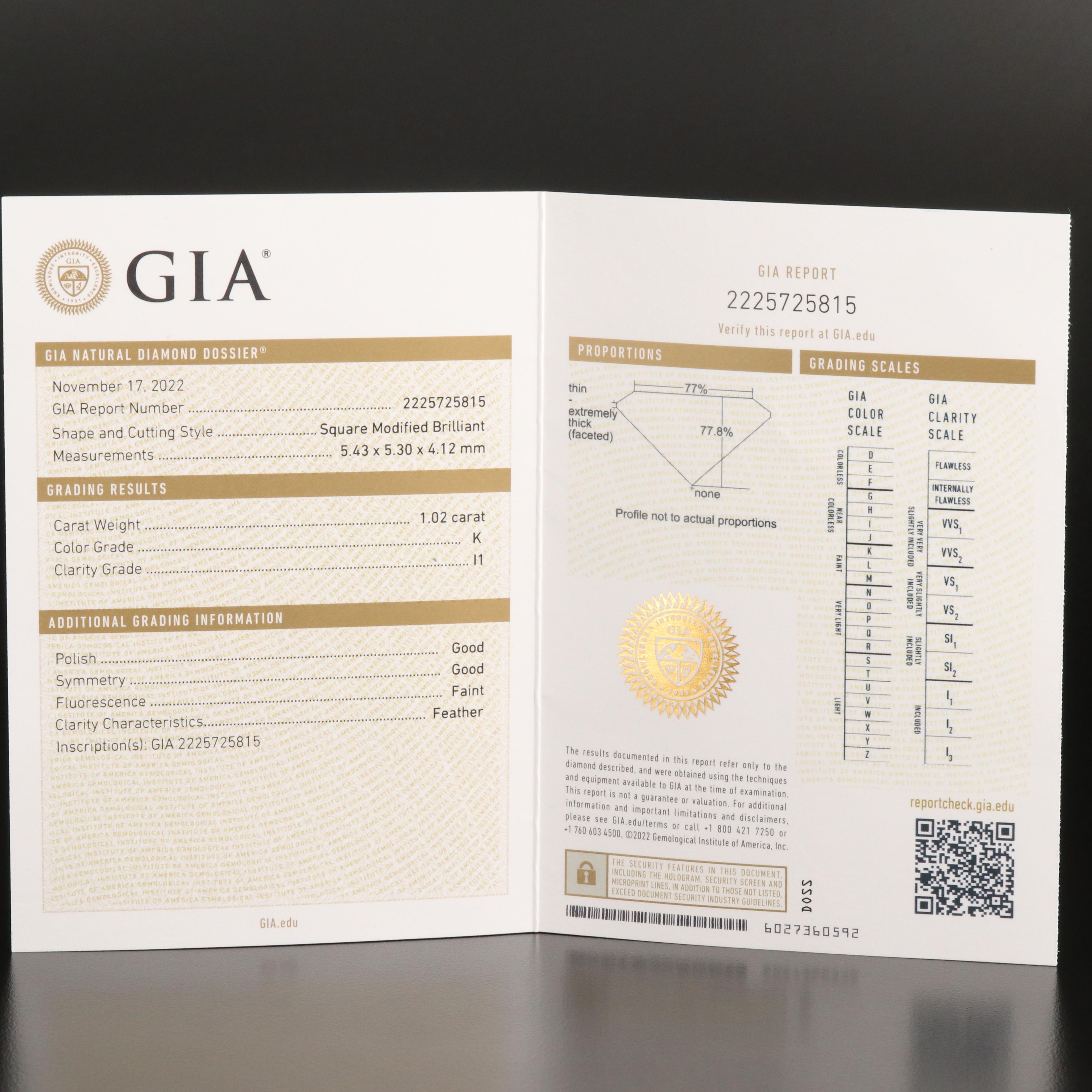 Platinum 2.07 CTW Diamond Stud Earrings with GIA Report