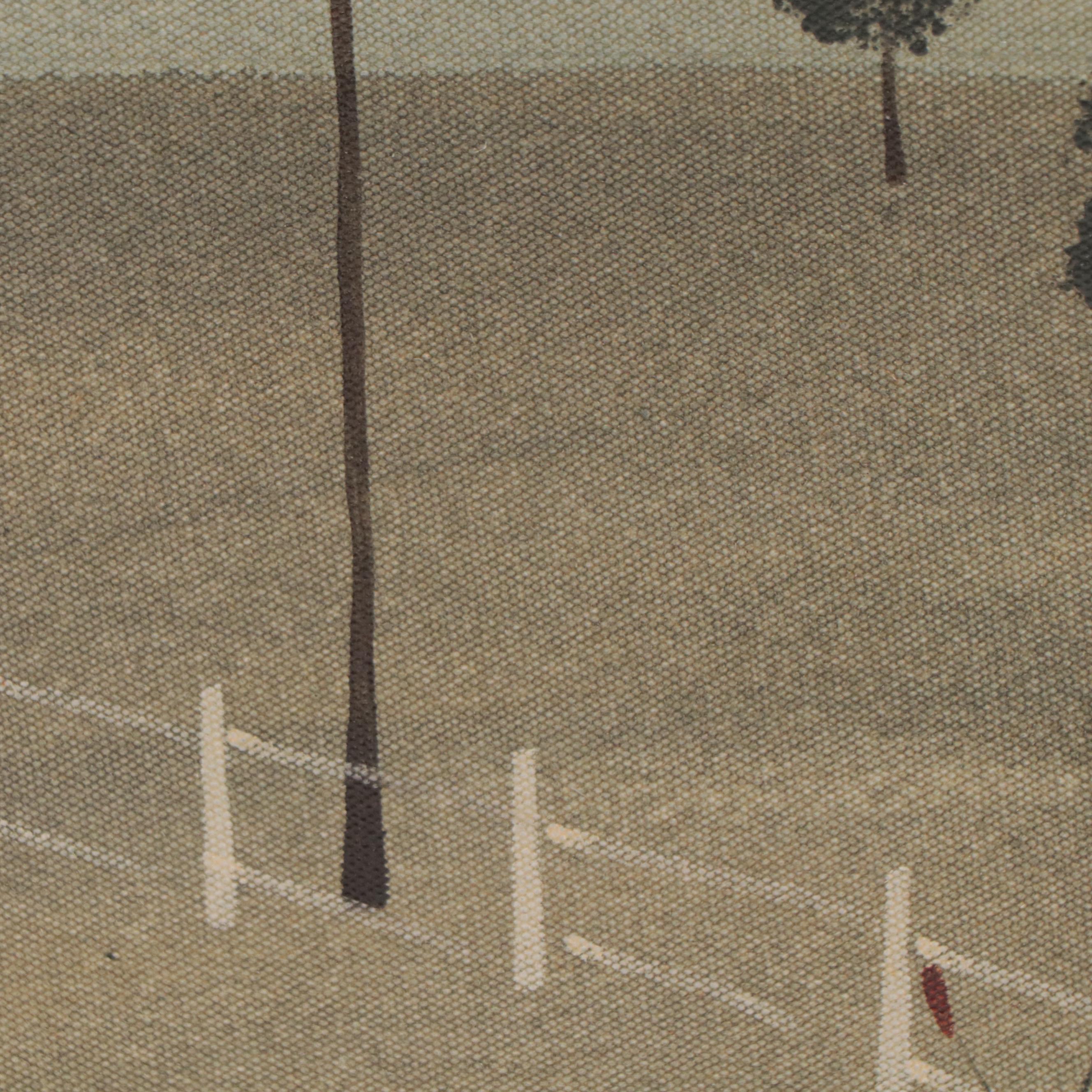 Hope Angier Folk Art Coastal Oil Painting