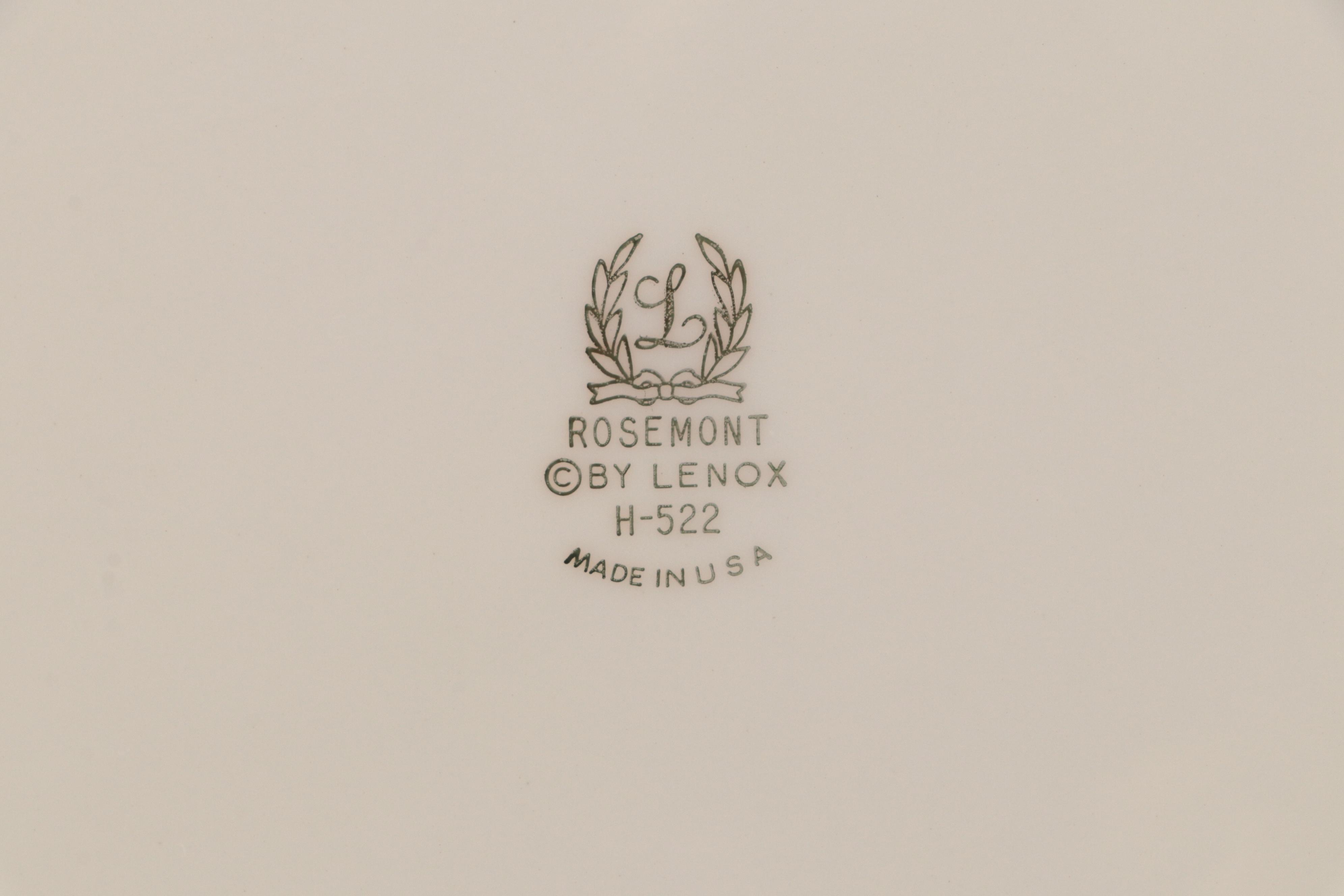 Lenox "Rosemont" Porcelain Dinnerware and Serveware