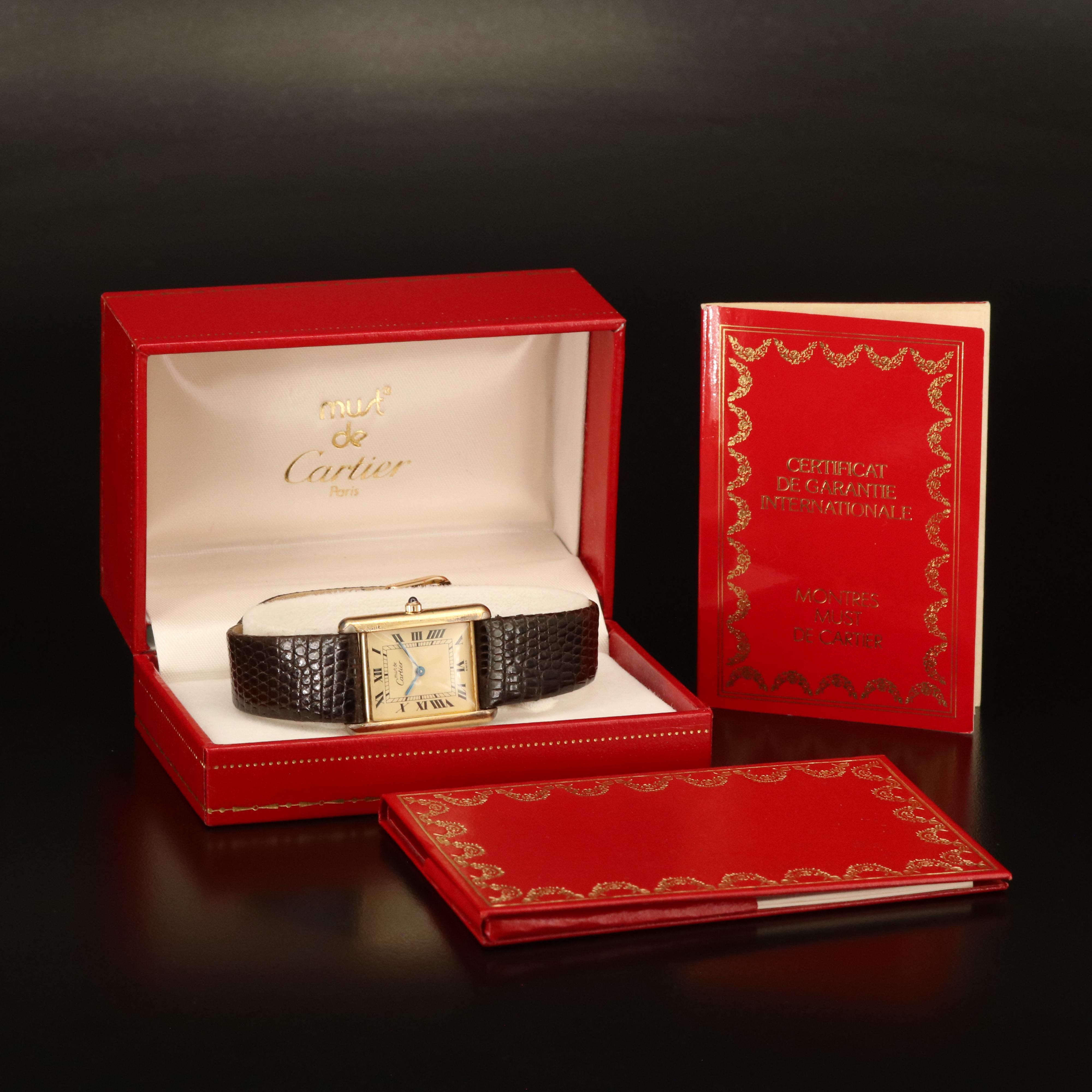 Must de Cartier Tank Quartz Watch