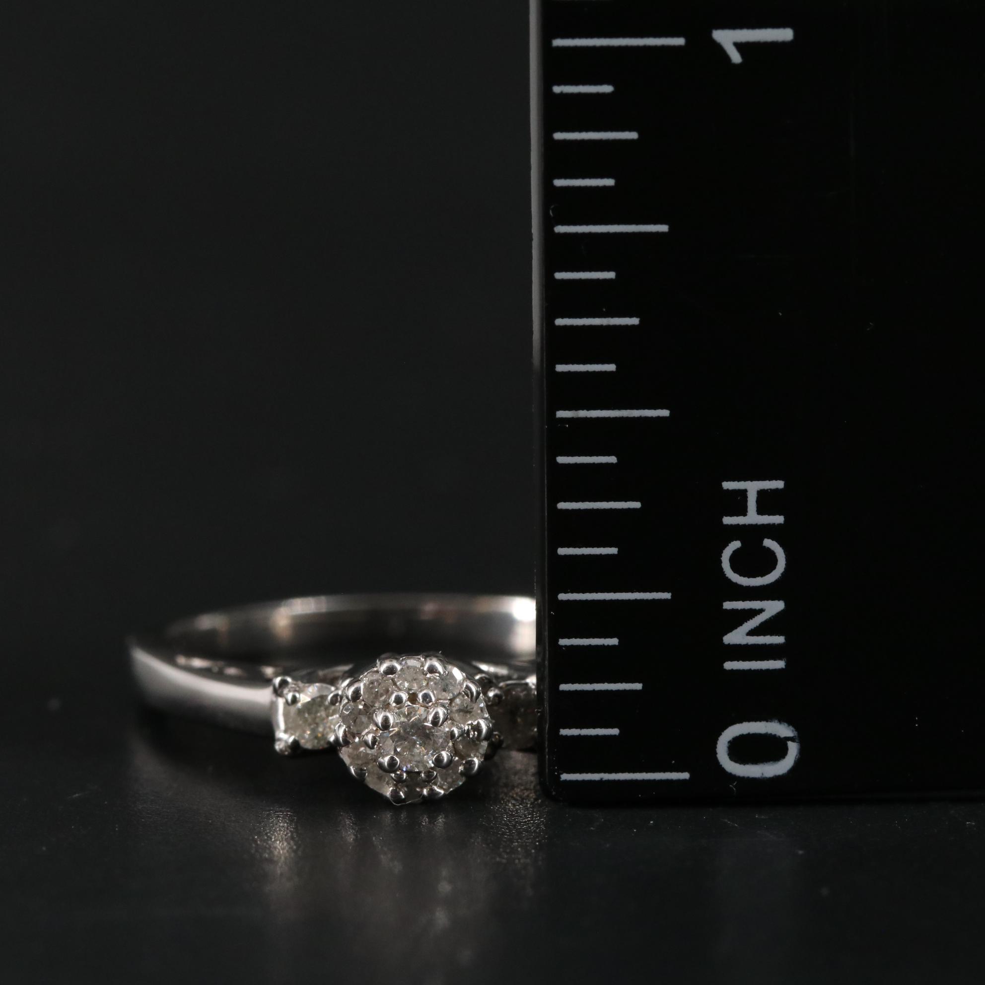 Sterling Diamond Ring
