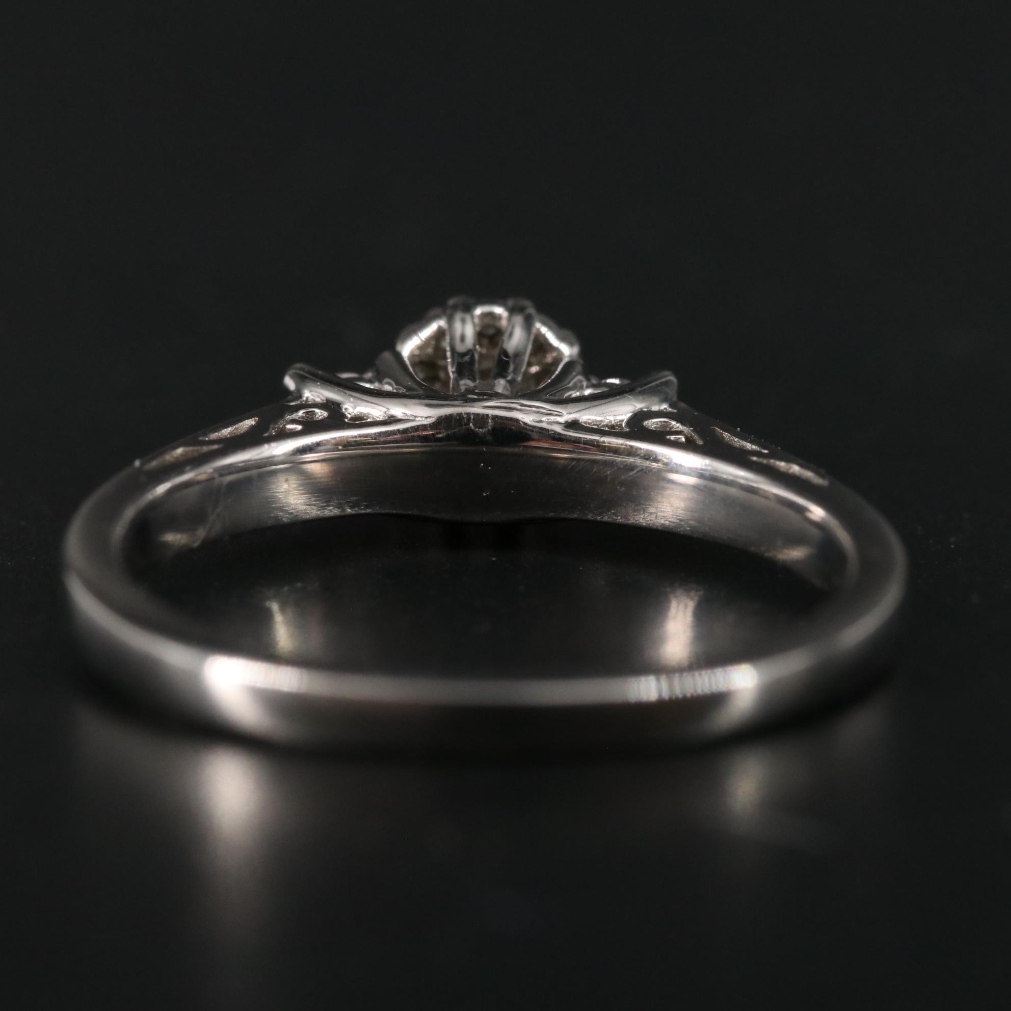 Sterling Diamond Ring