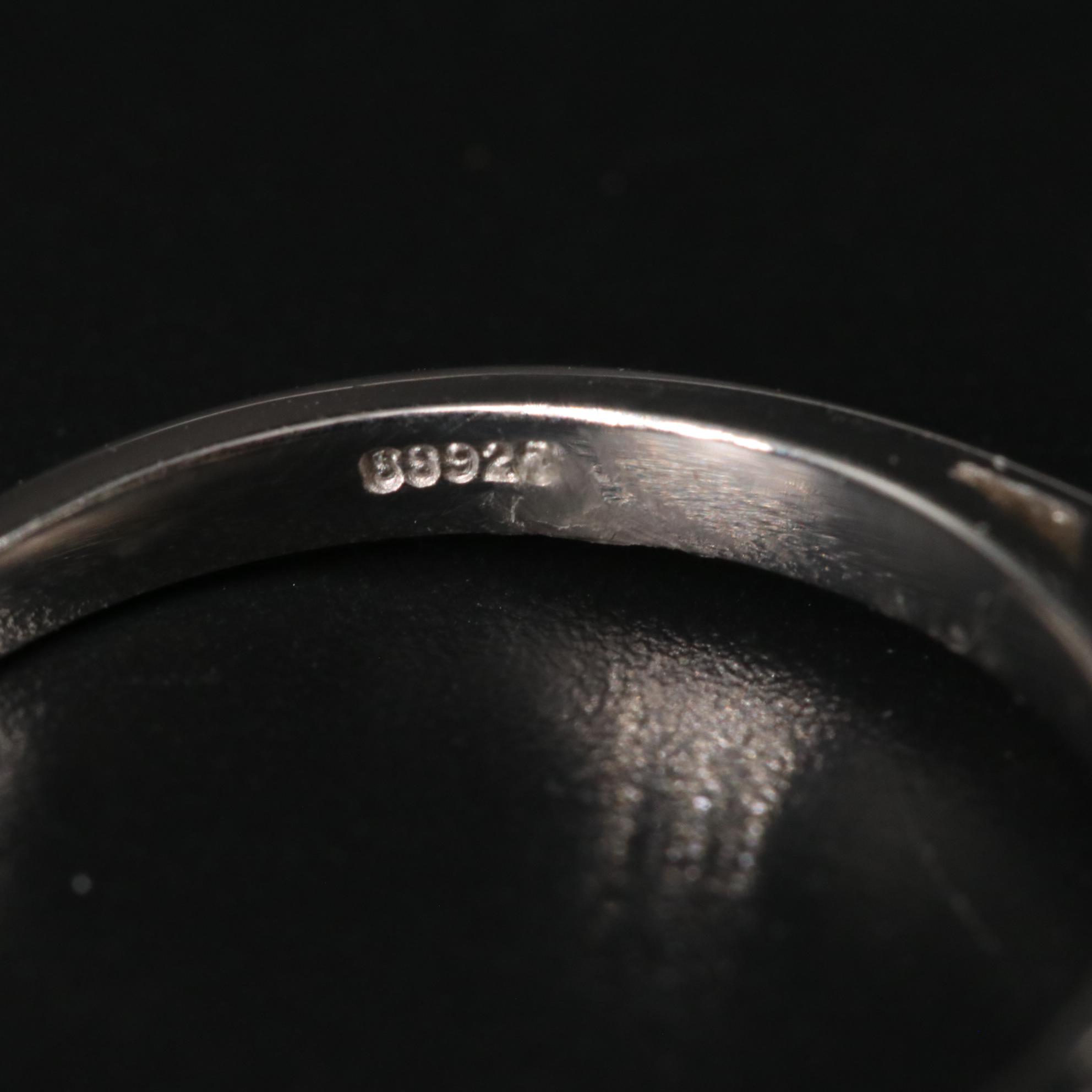 Sterling Diamond Ring