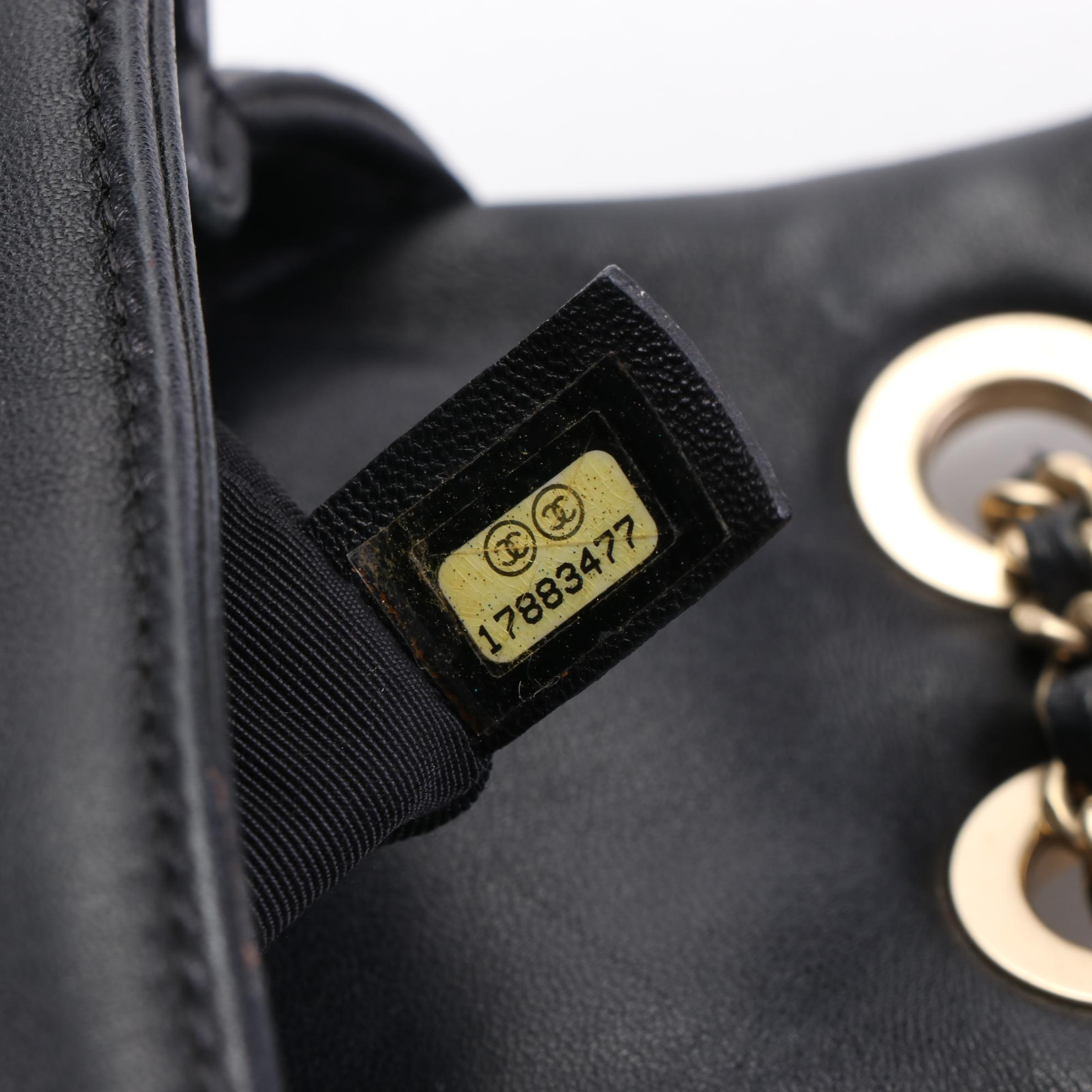 Chanel Graphic Flap Bag Medium in Quilted Calfskin