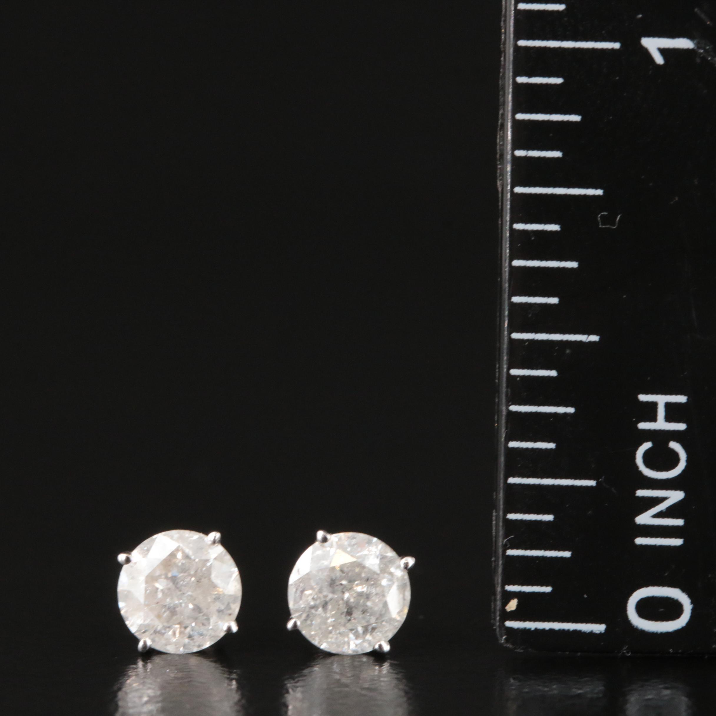 10K 1.23 CTW Diamond Stud Earrings