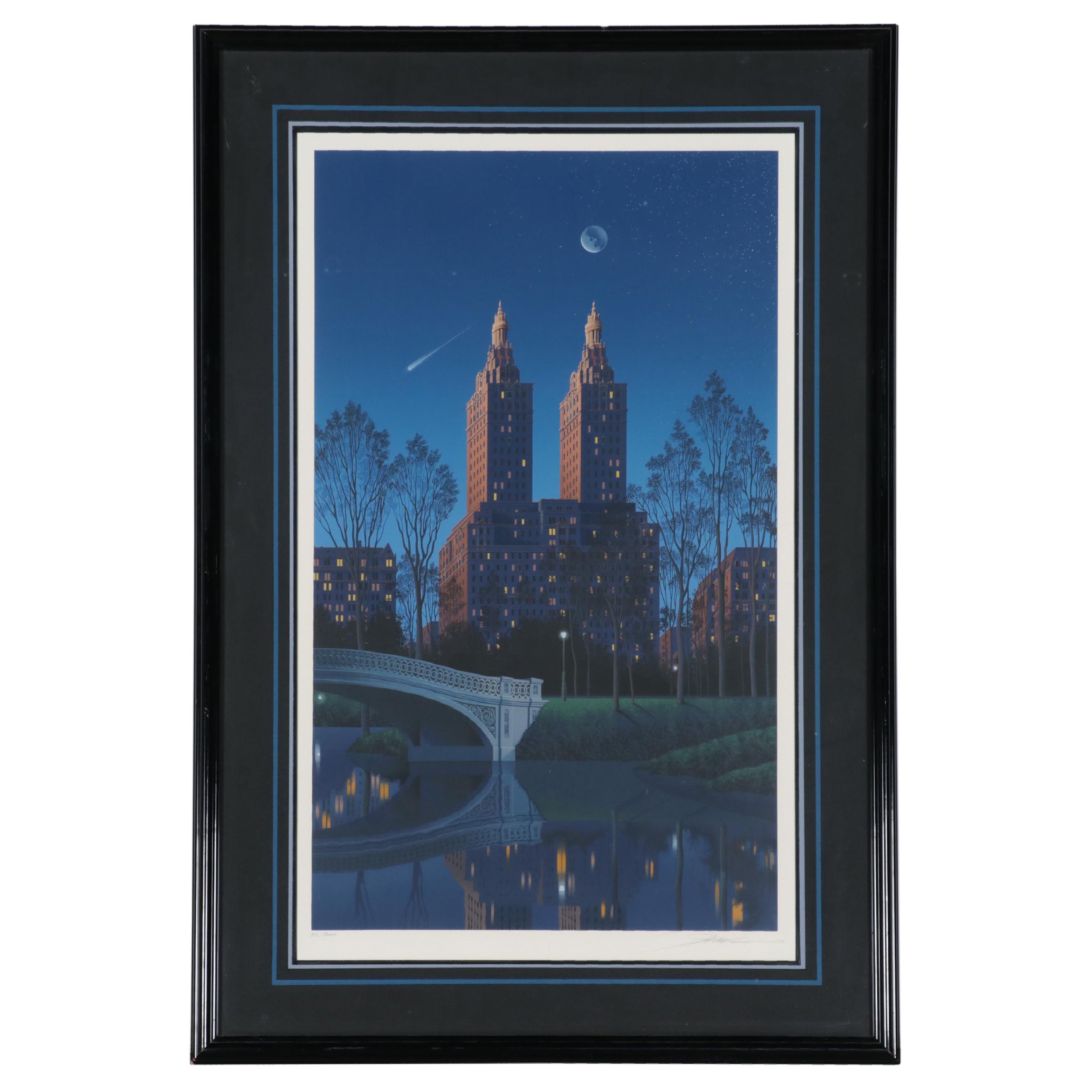 Jim Buckels Serigraph of Cityscape "San Remo"