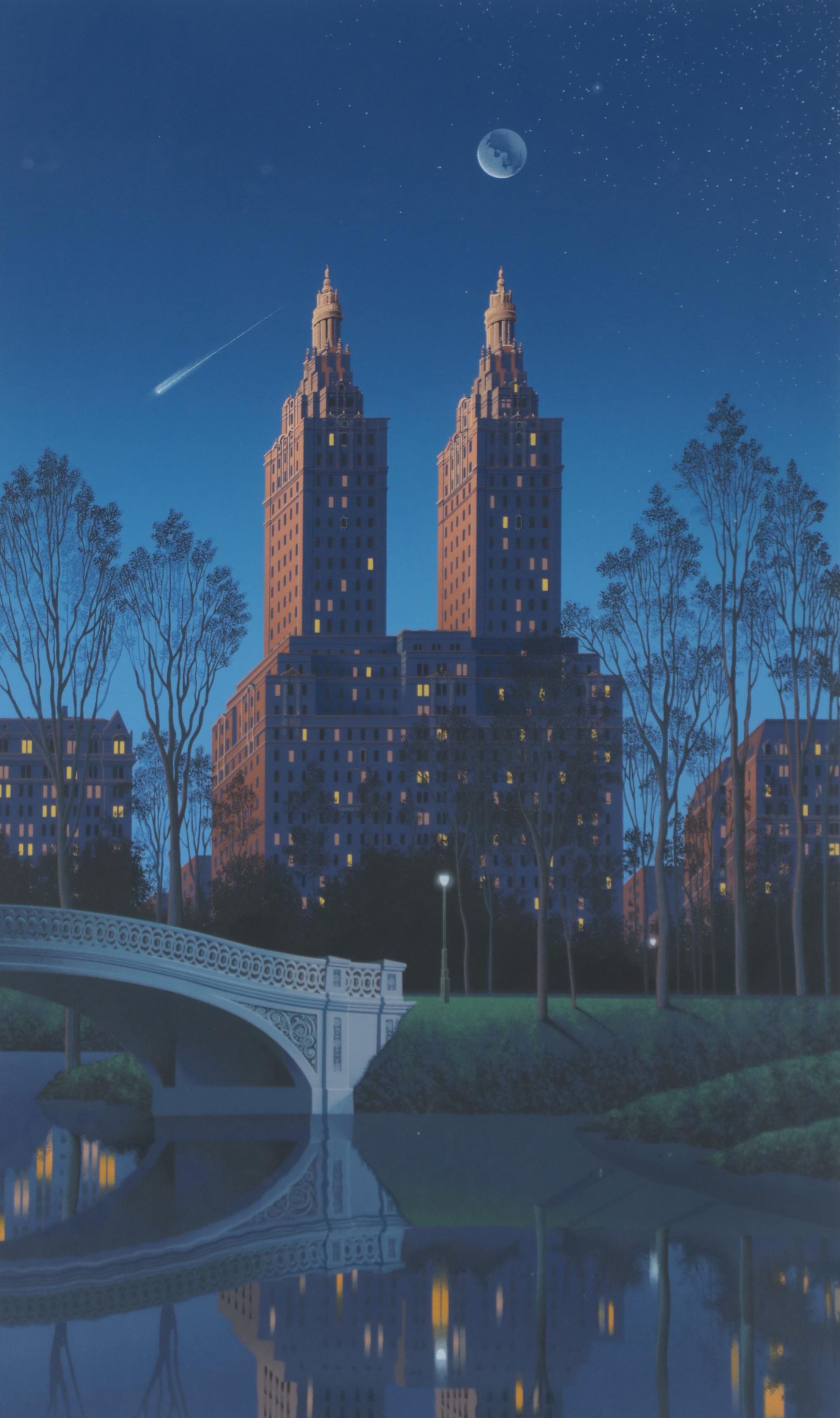 Jim Buckels Serigraph of Cityscape "San Remo"