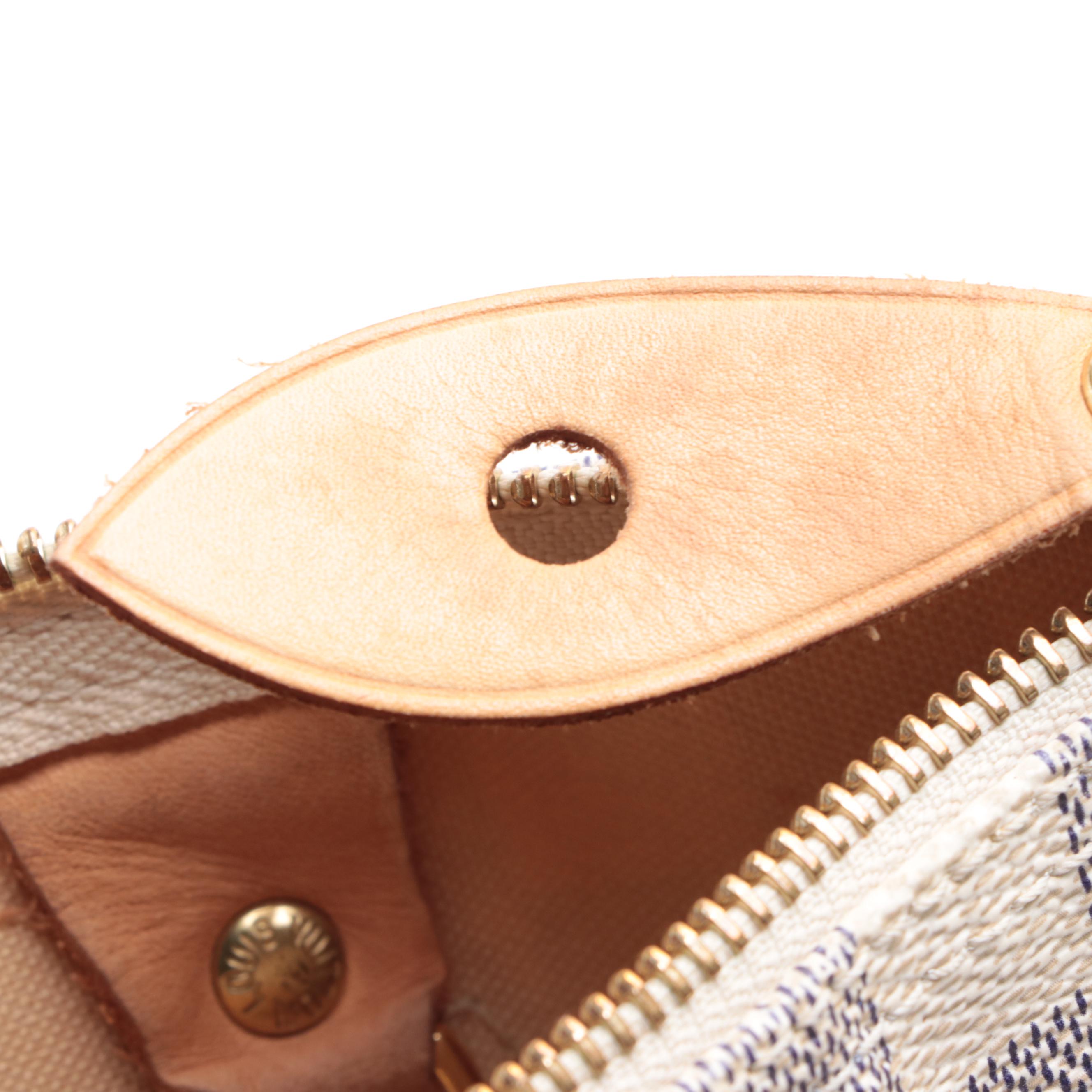 Louis Vuitton Speedy 30 in Damier Azur Canvas and Vachetta Leather