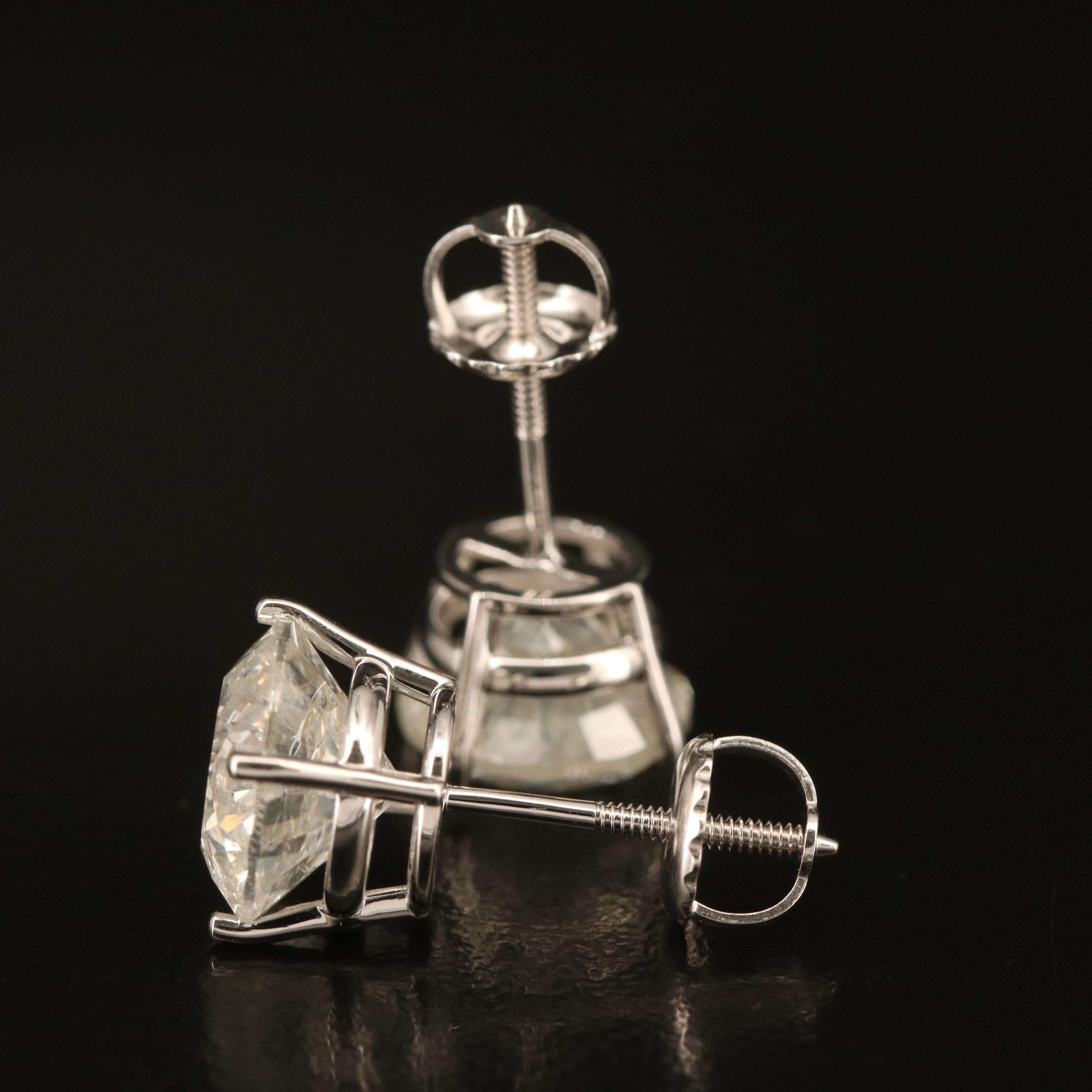 14K 5.06 CTW Diamond Stud Earrings