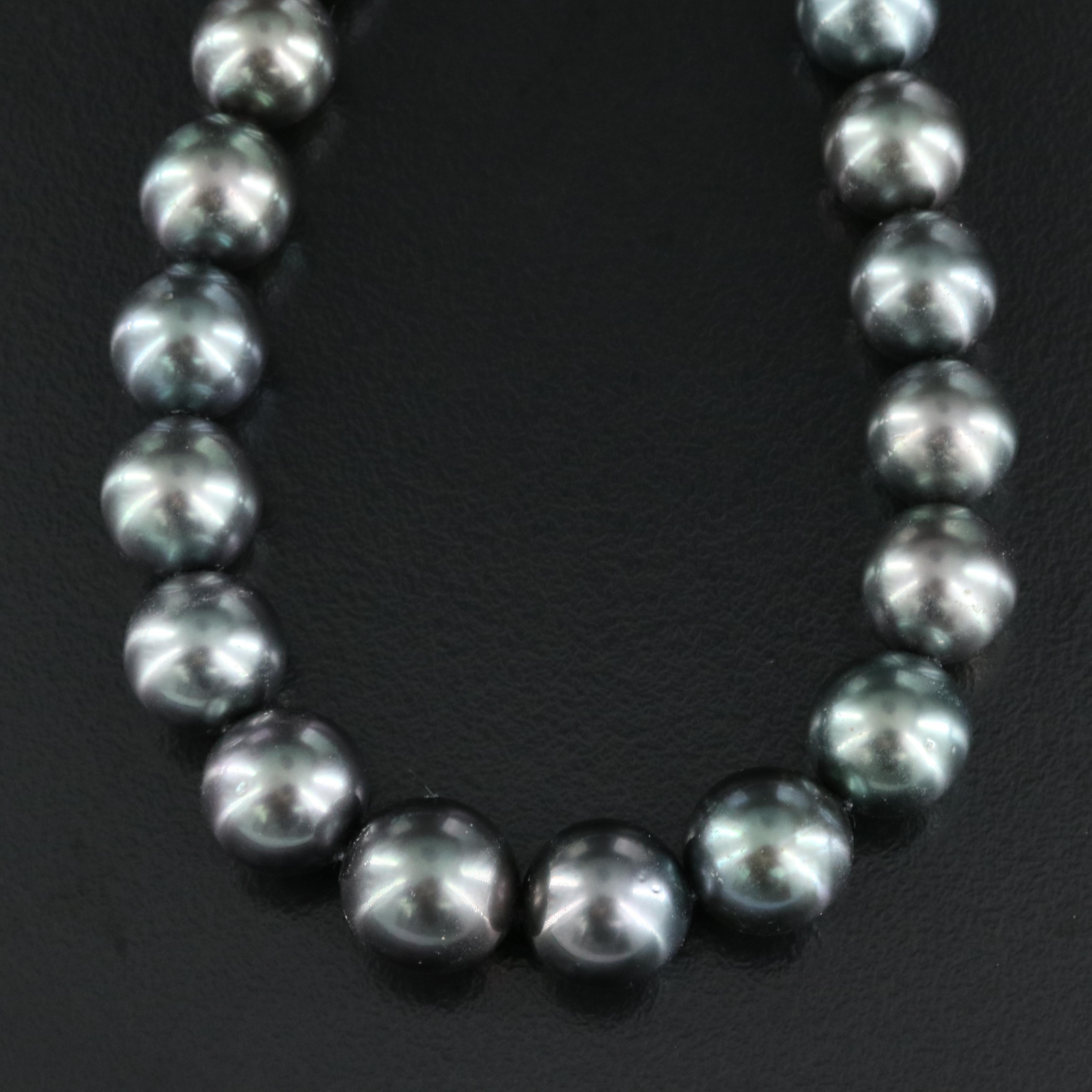 Mikimoto 18K Pearl and Diamond Necklace
