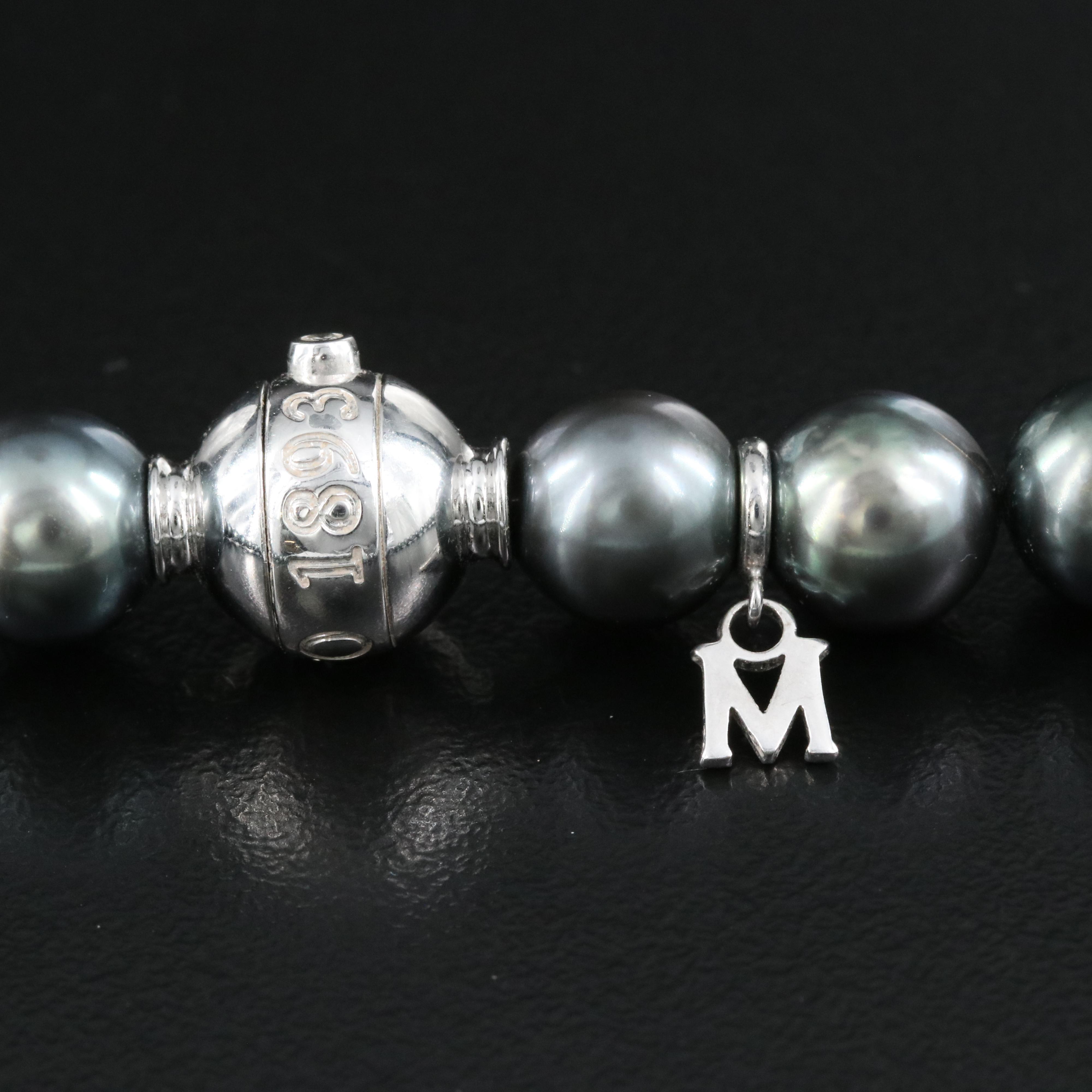 Mikimoto 18K Pearl and Diamond Necklace