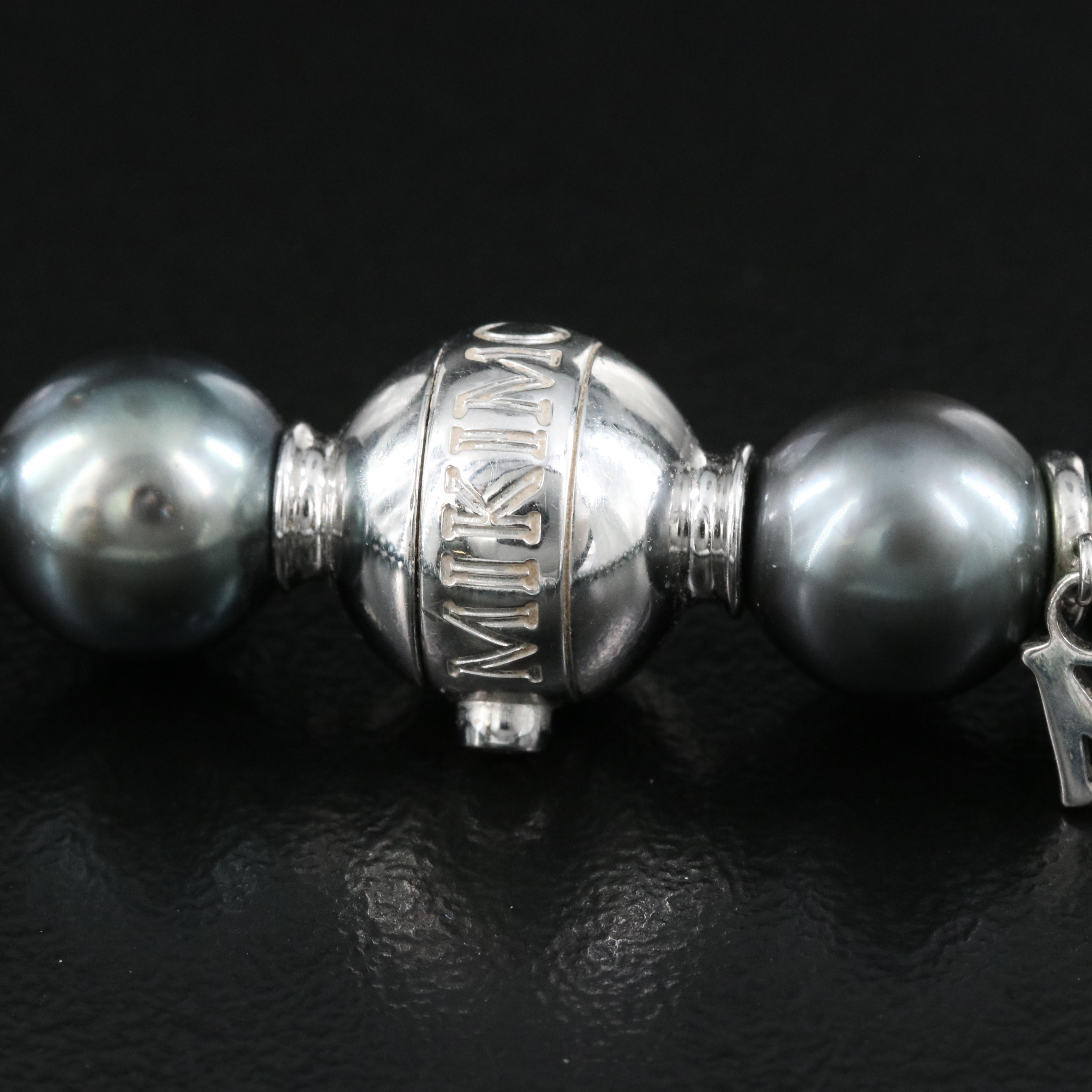 Mikimoto 18K Pearl and Diamond Necklace