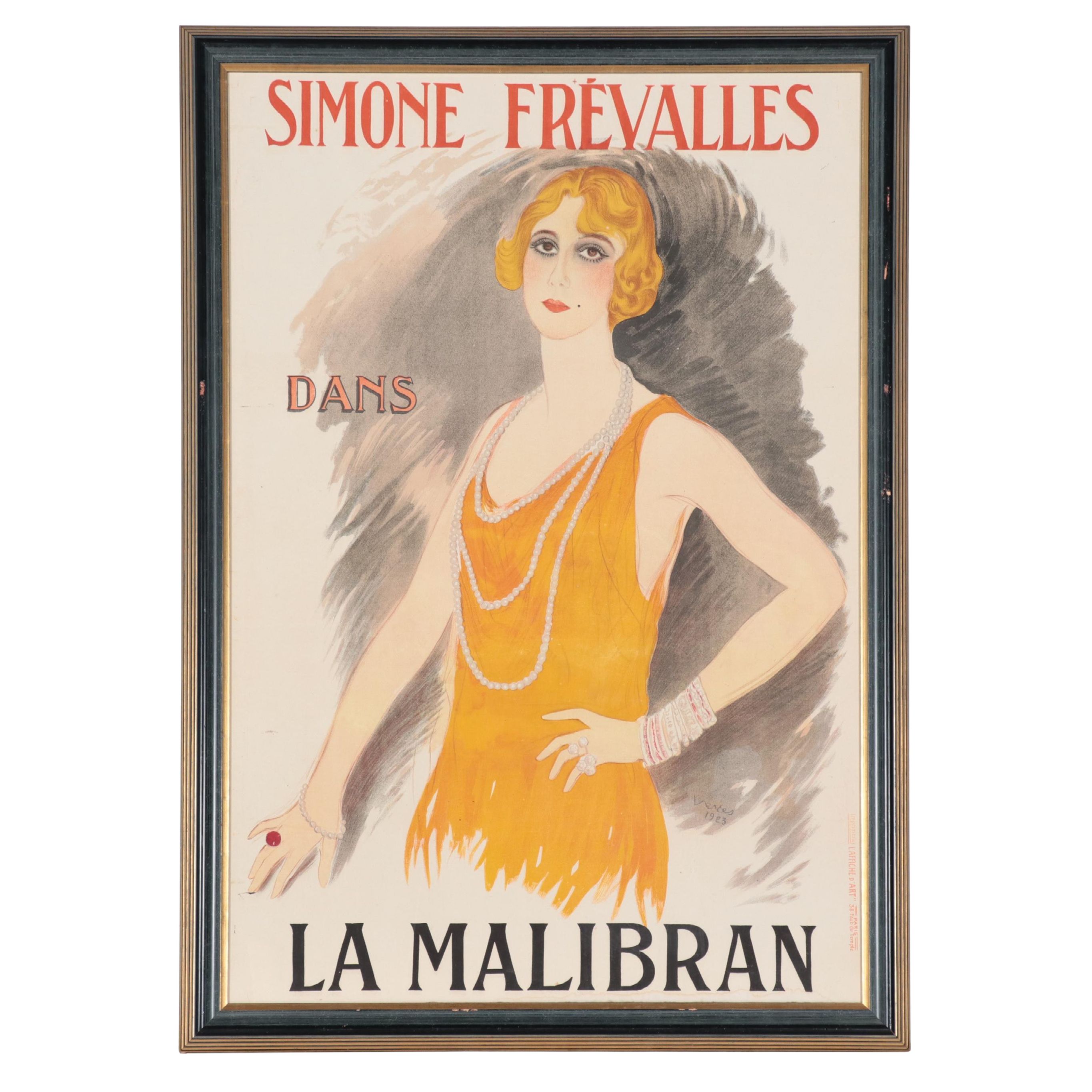 Lithograph After Marcel Vertès "Simon Frevalles"