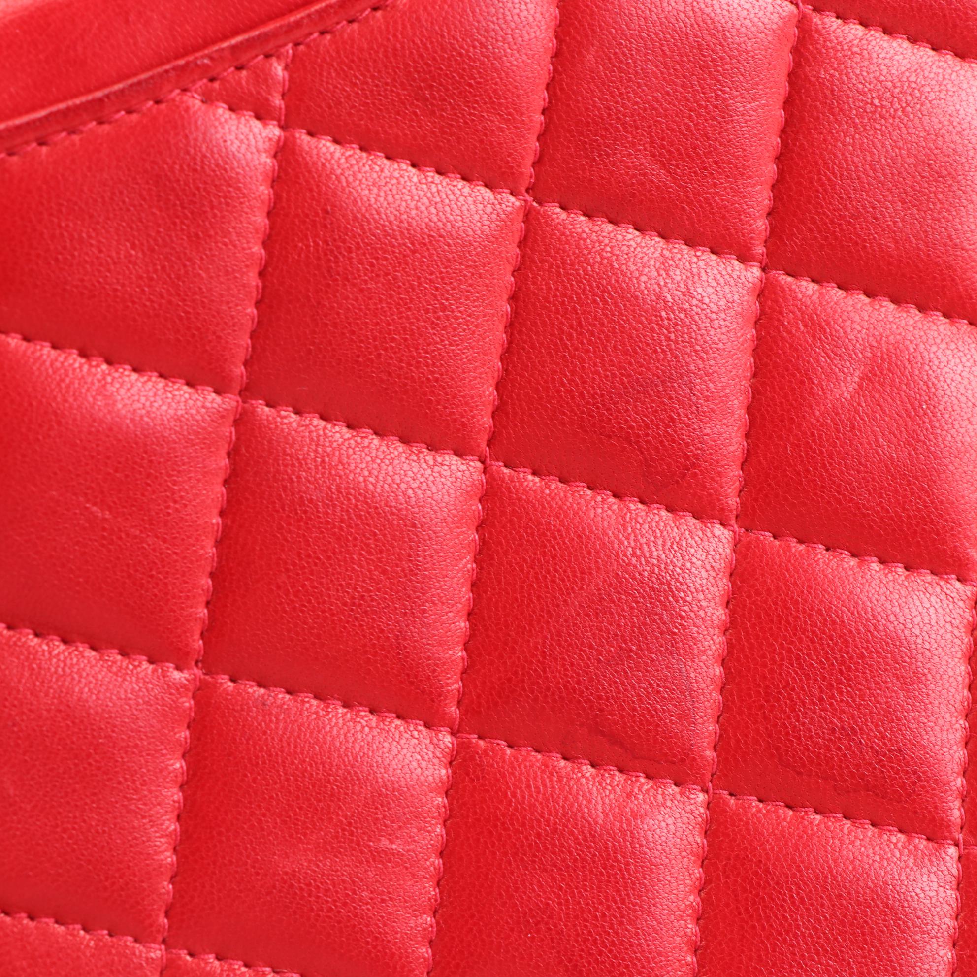 Chanel CC Flap Front Shoulder Bag in Quilted Lambskin