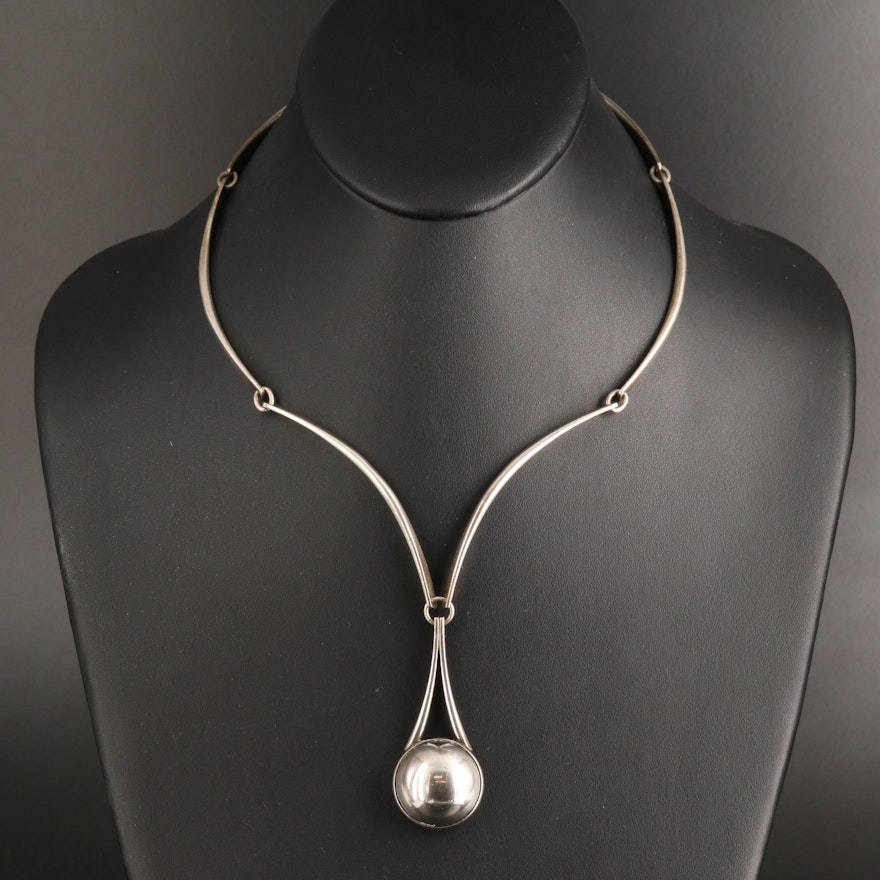 Danish Nils Erik From Sterling Necklace