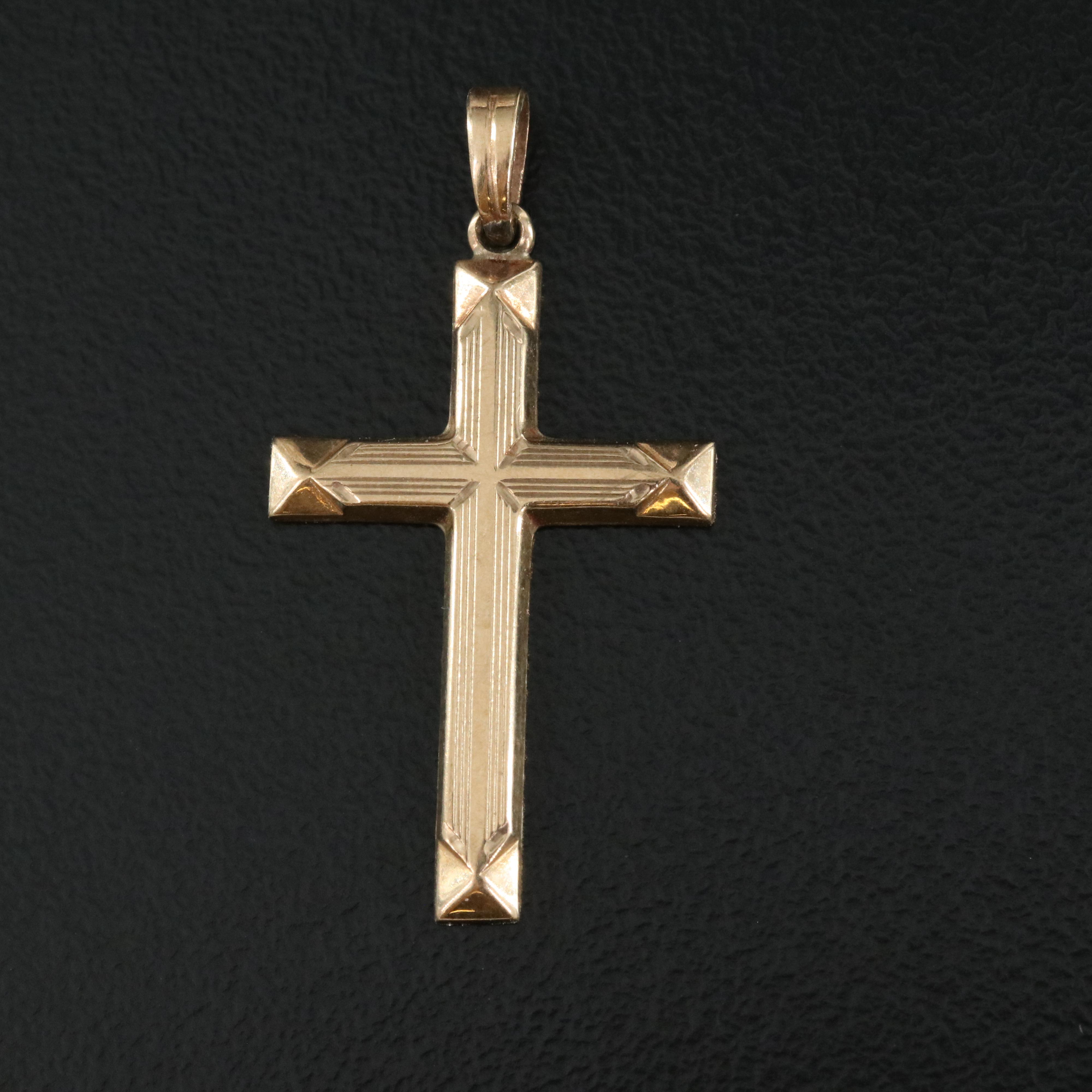 10K Cross Pendant