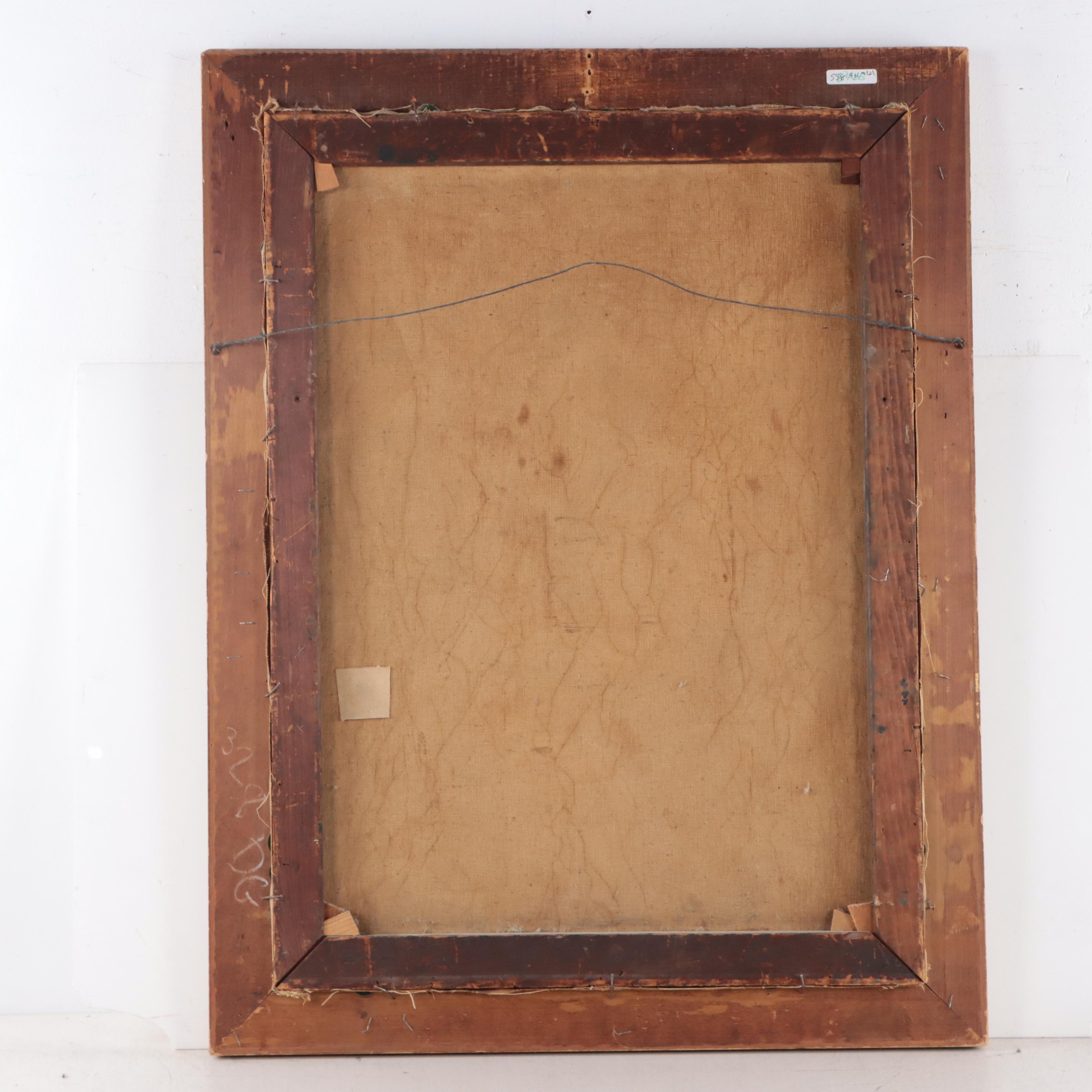 Moses Soyer Oil Painting "Dancer," Circa 1955