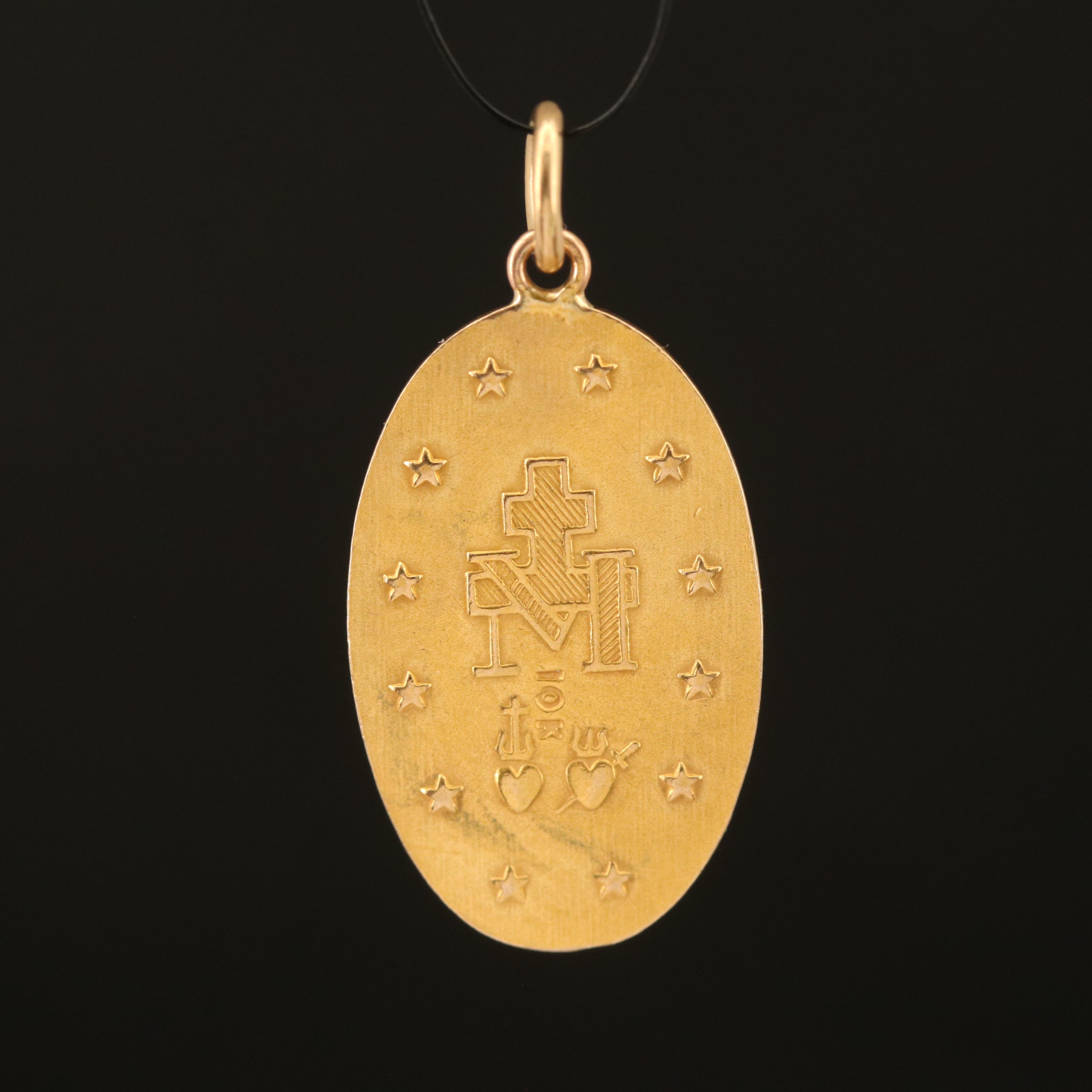 10K Virgin Mary Pendant