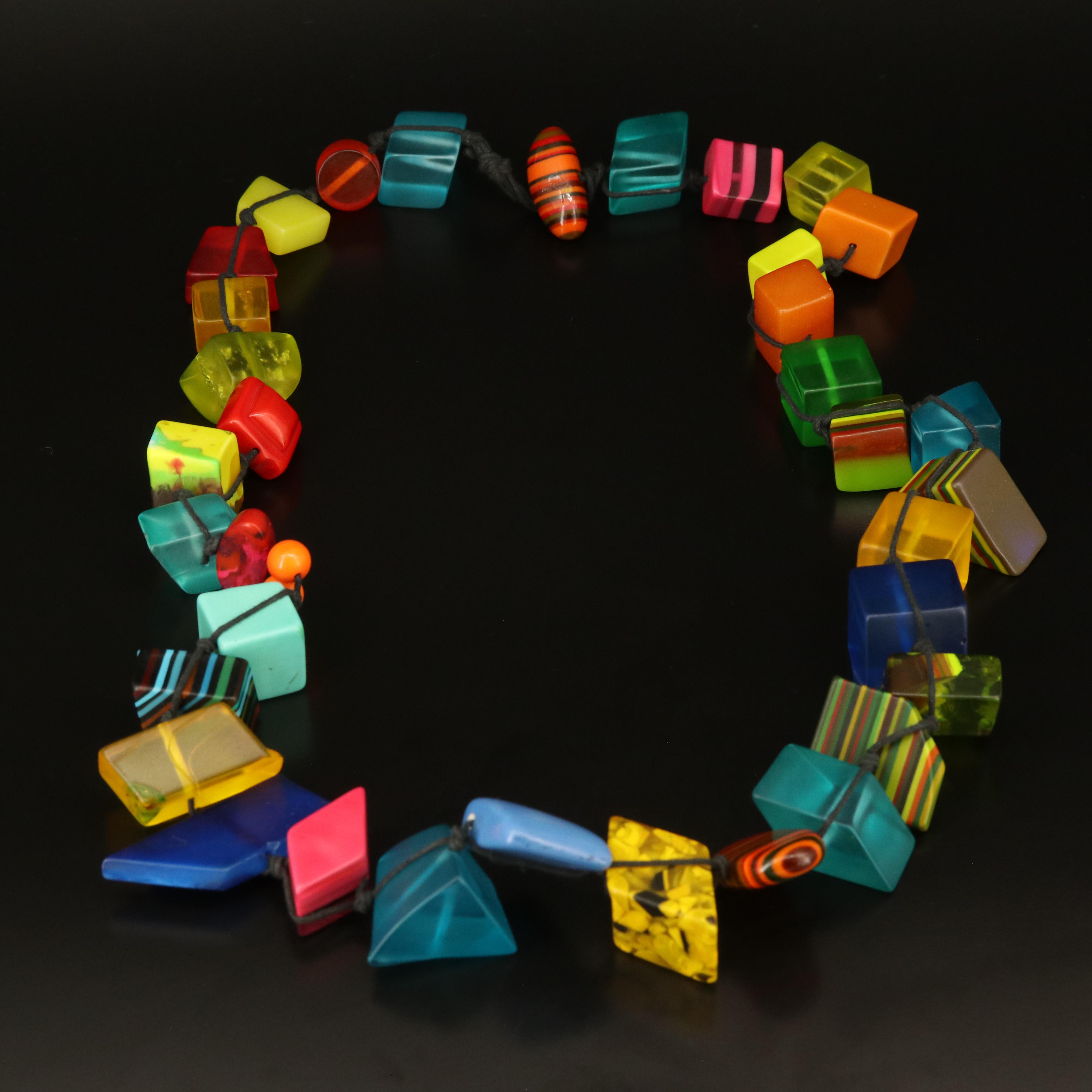 Brazillian Carlos Sobral Geometric Station Necklace