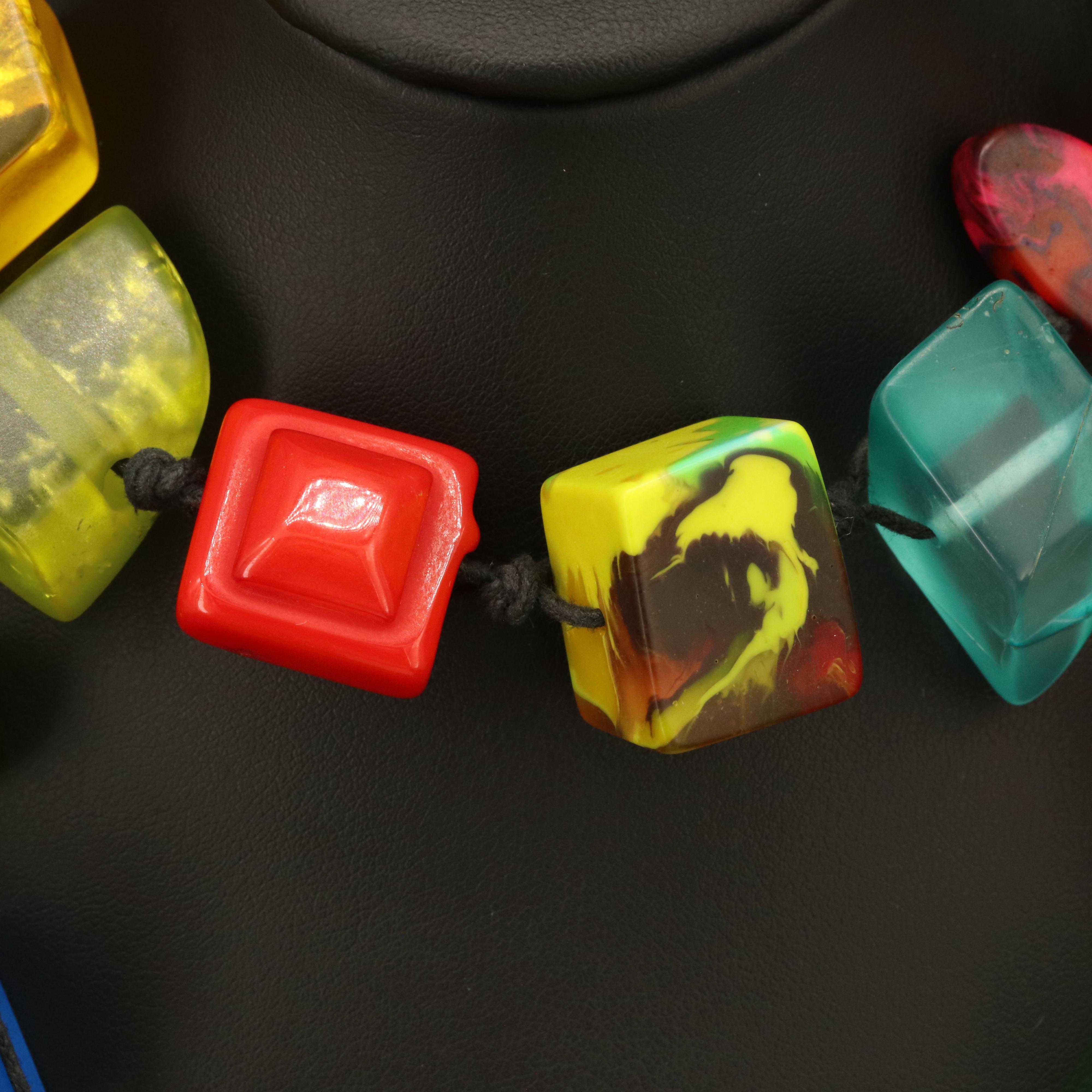 Brazillian Carlos Sobral Geometric Station Necklace