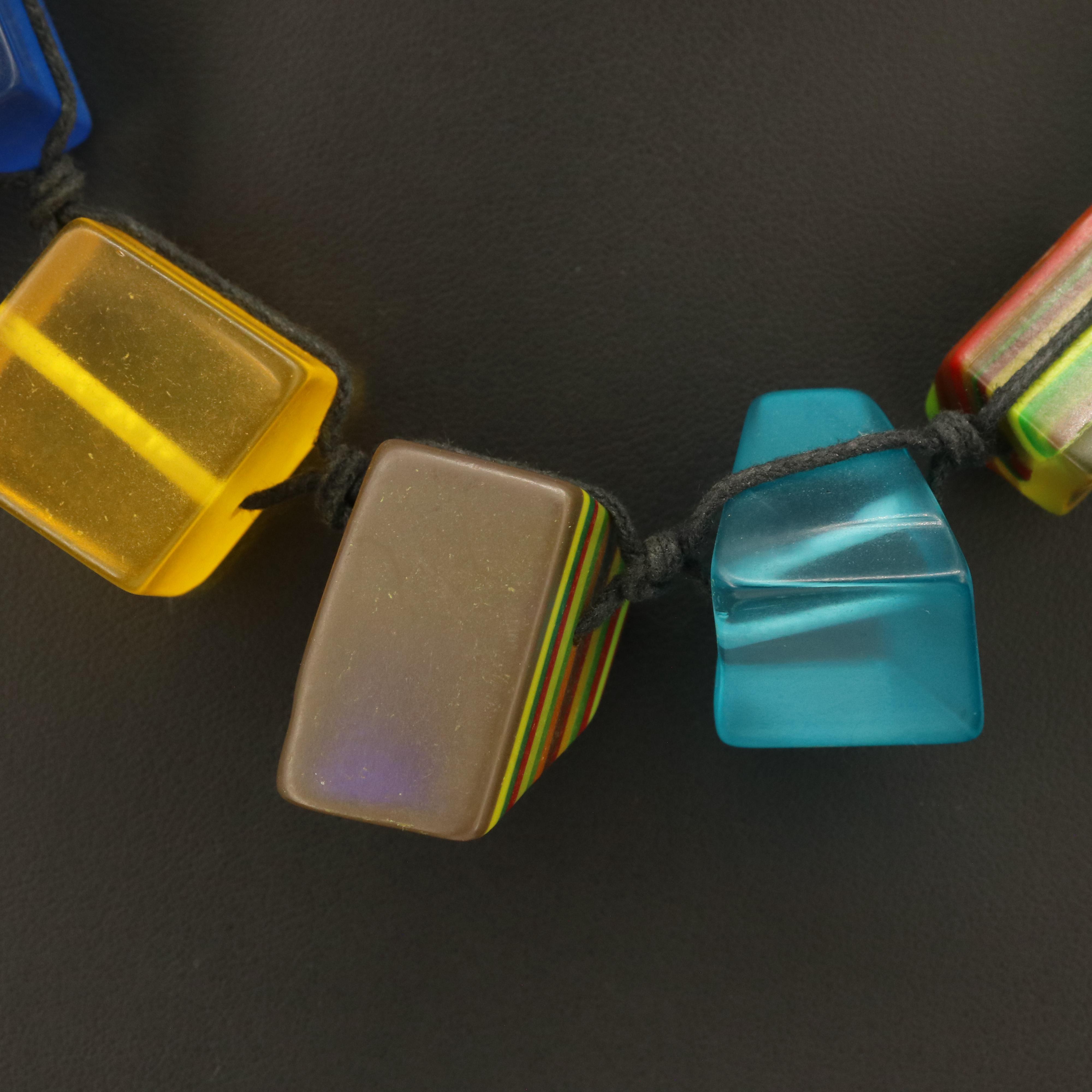 Brazillian Carlos Sobral Geometric Station Necklace