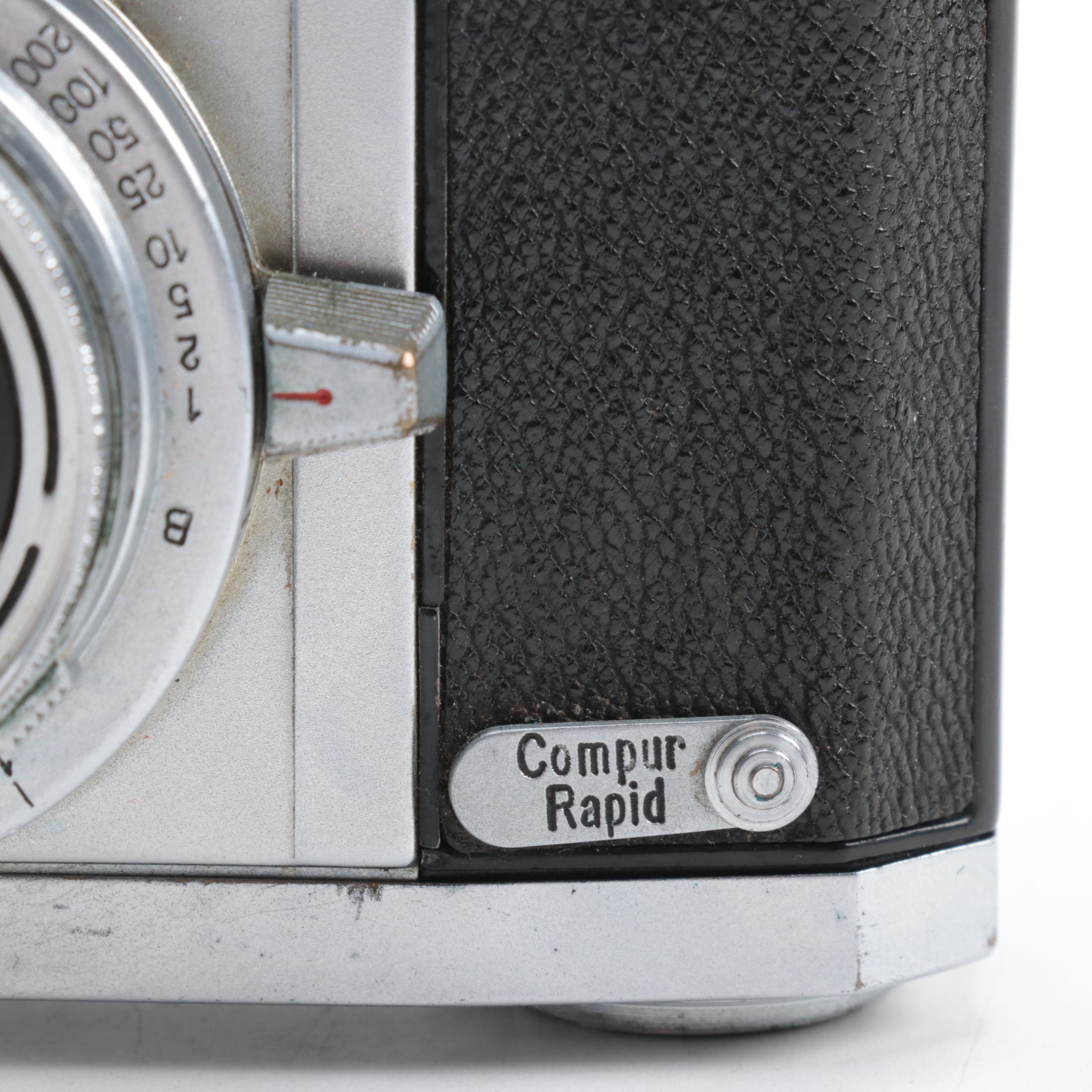 Univex Mercury and Zeiss Ikon 35 mm Rangefinder Cameras, Mid-20th Century