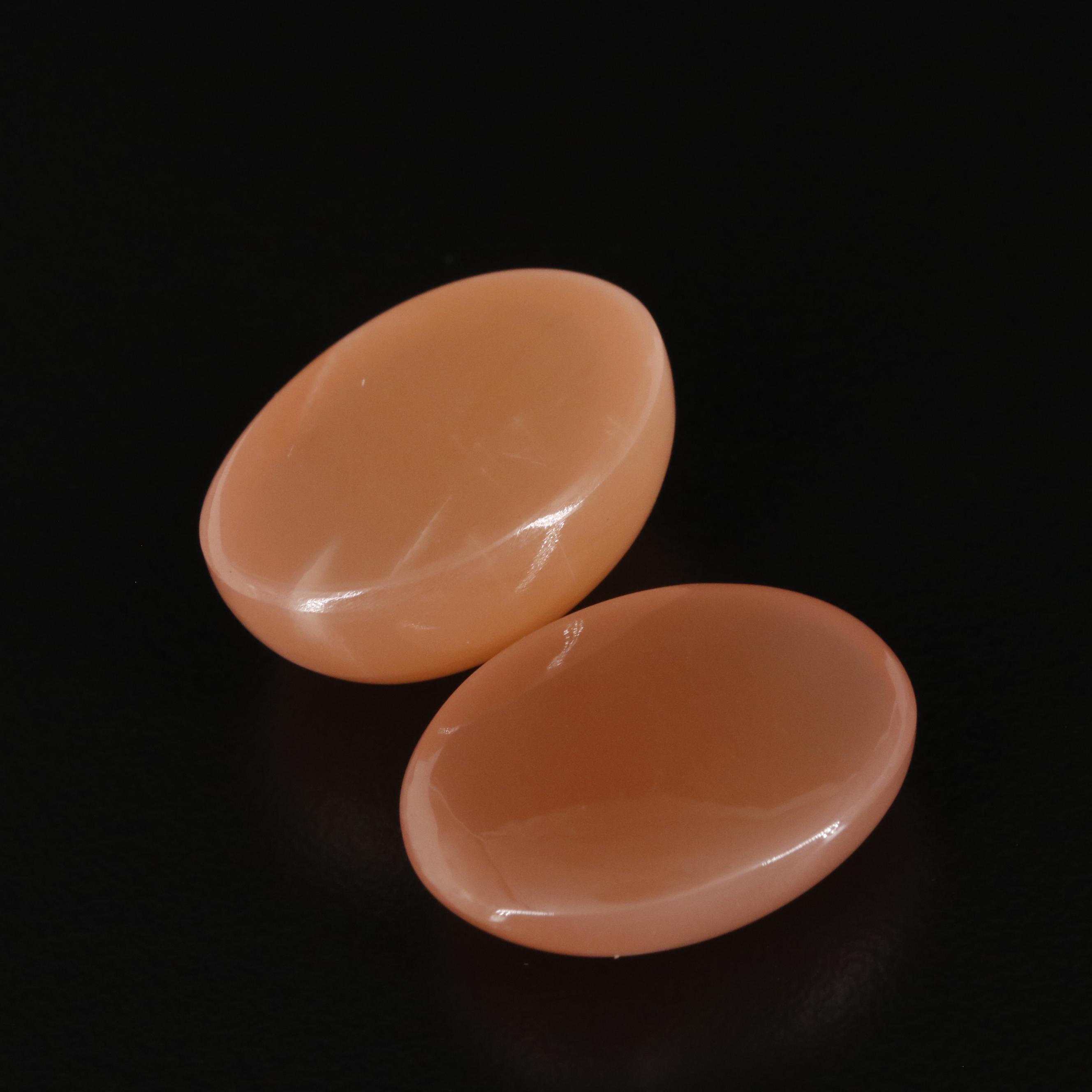 Loose 36.09 CTW Peach Moonstone