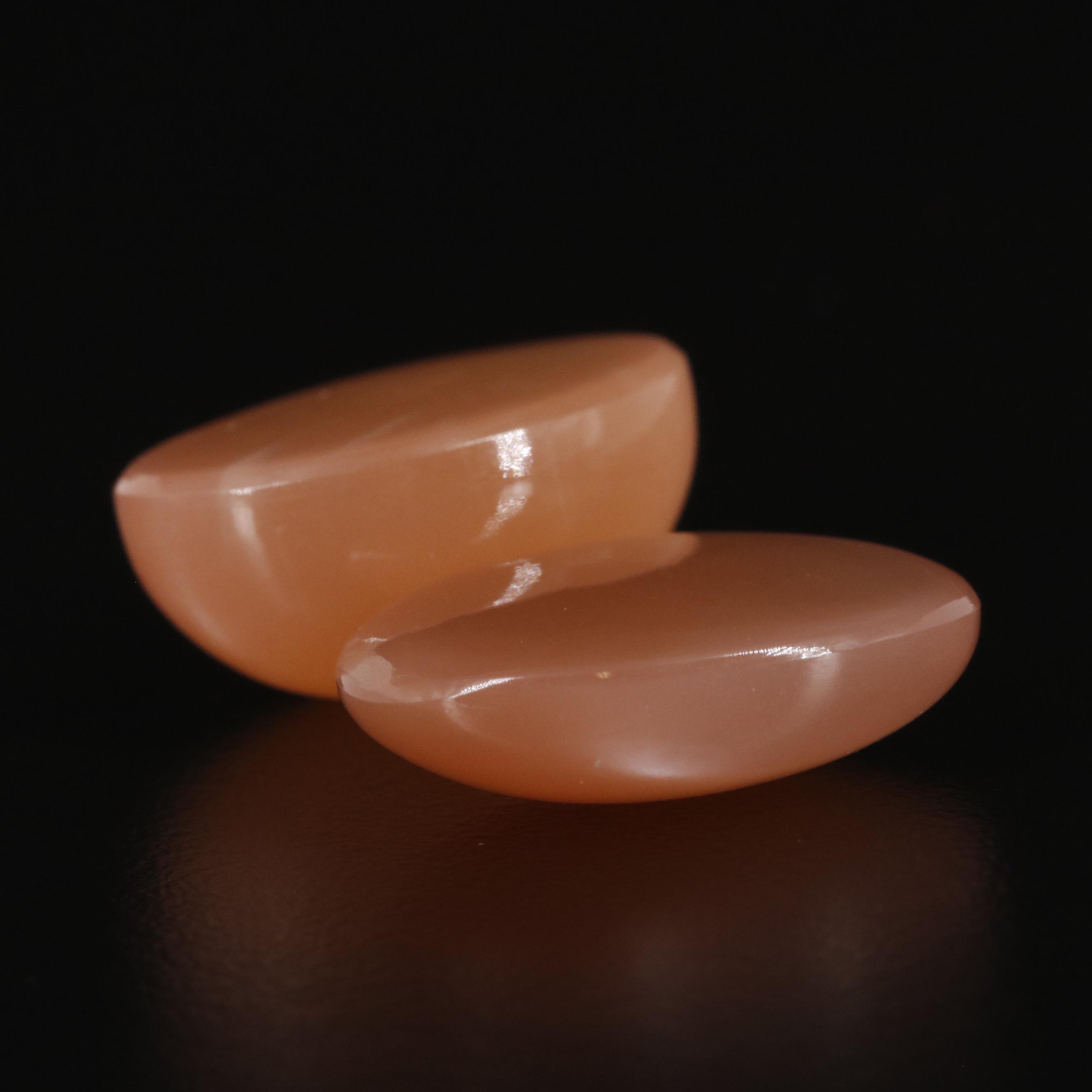 Loose 36.09 CTW Peach Moonstone
