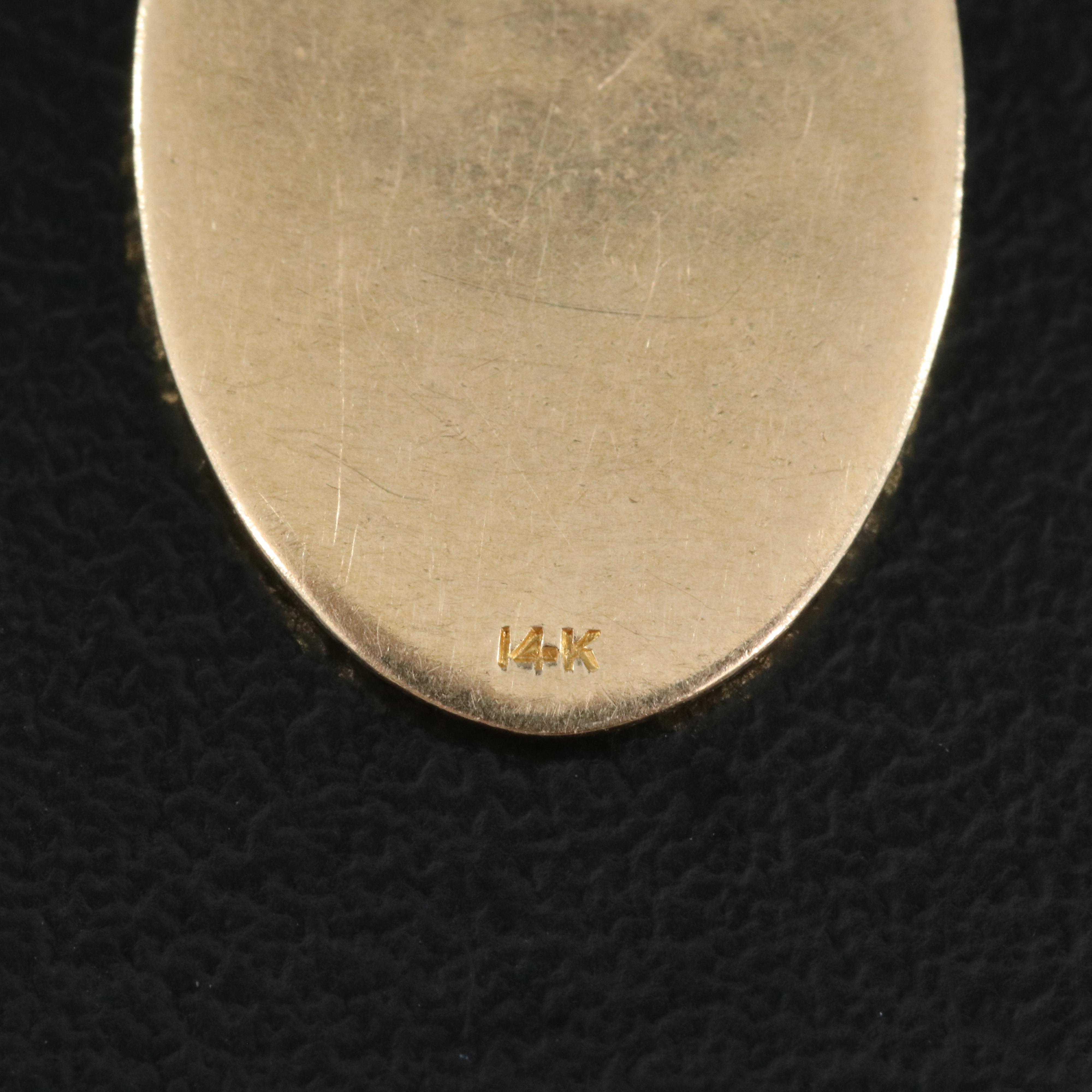 14K Saint Jude Pendant