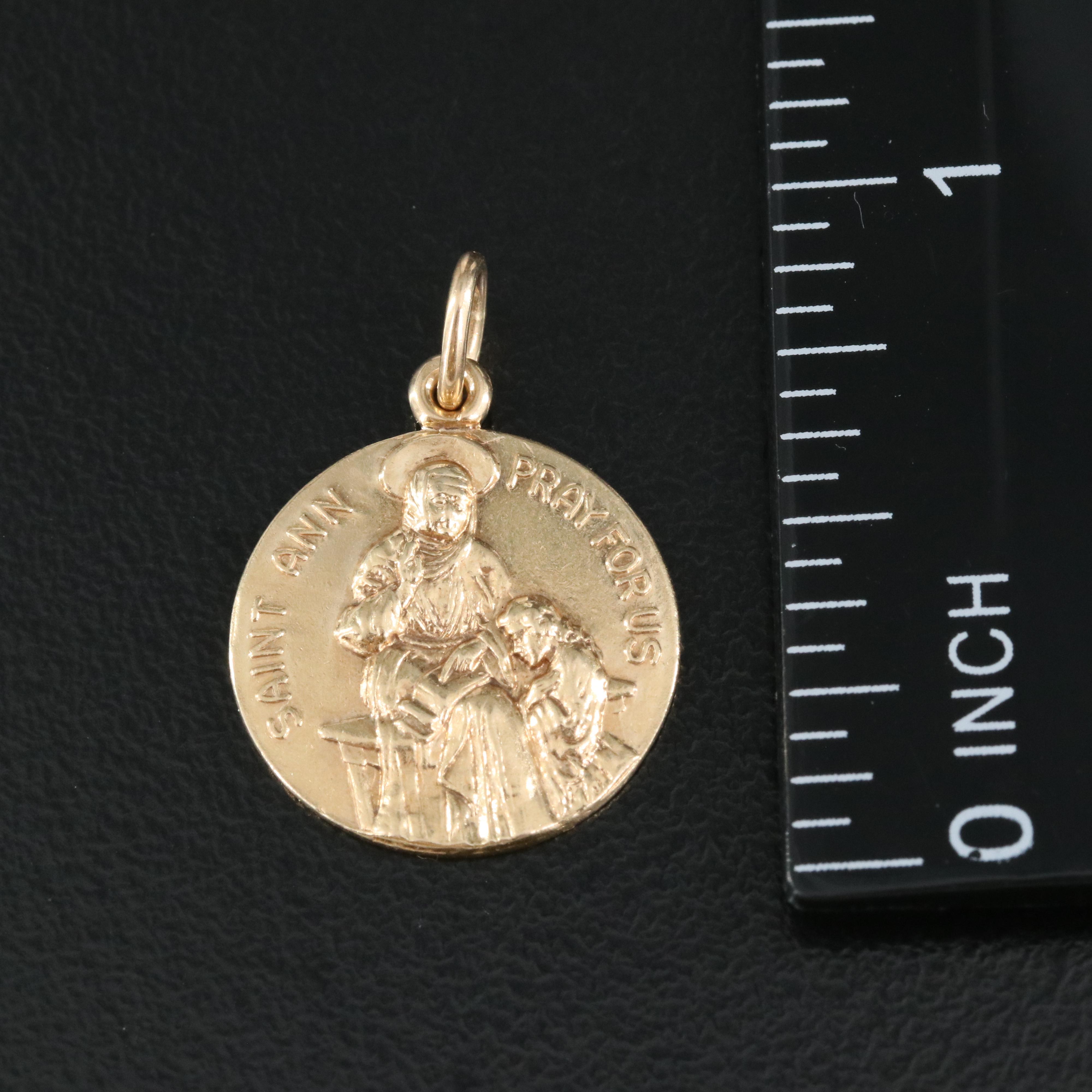 14K Saint Ann Pendant