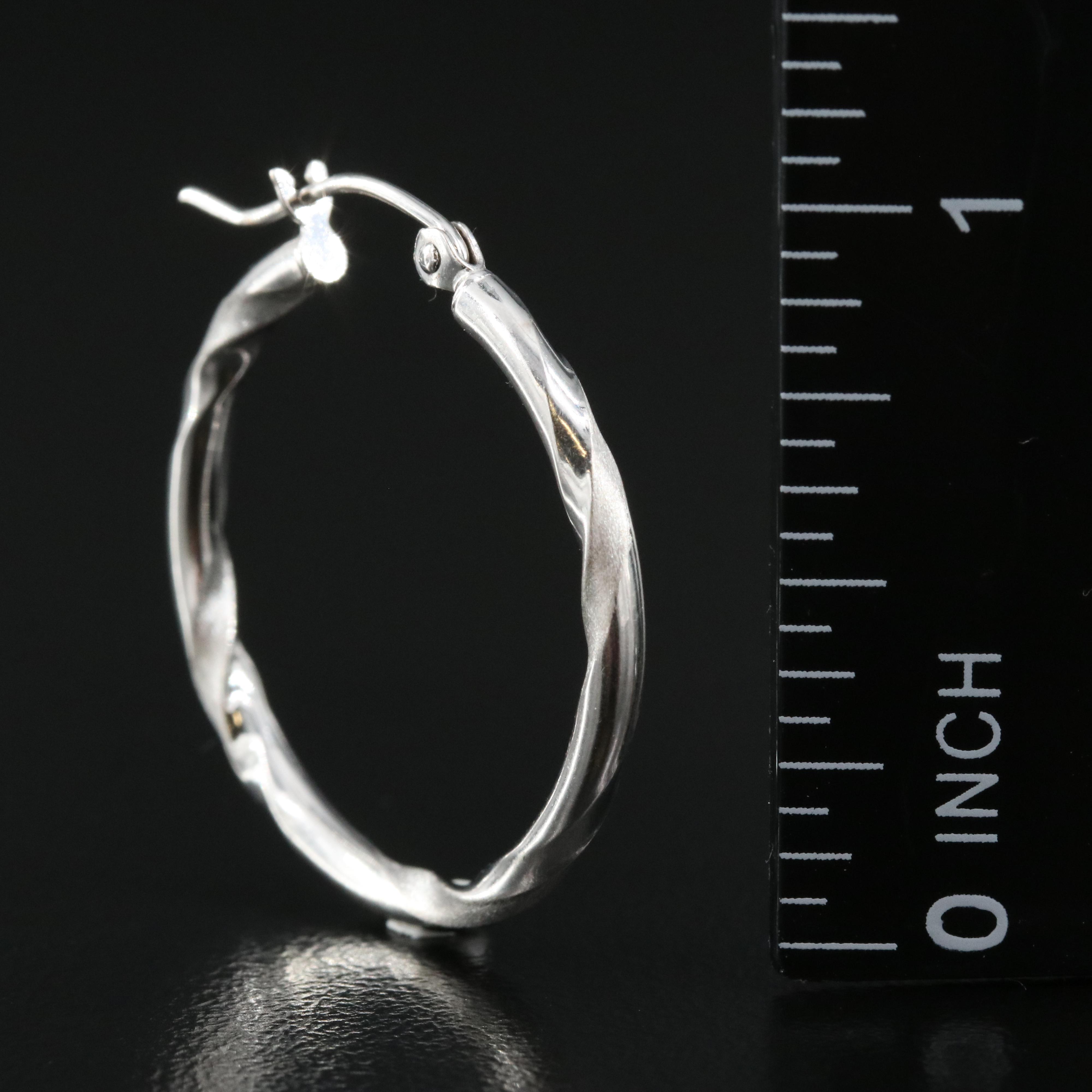 14K Braided Hoop Earrings
