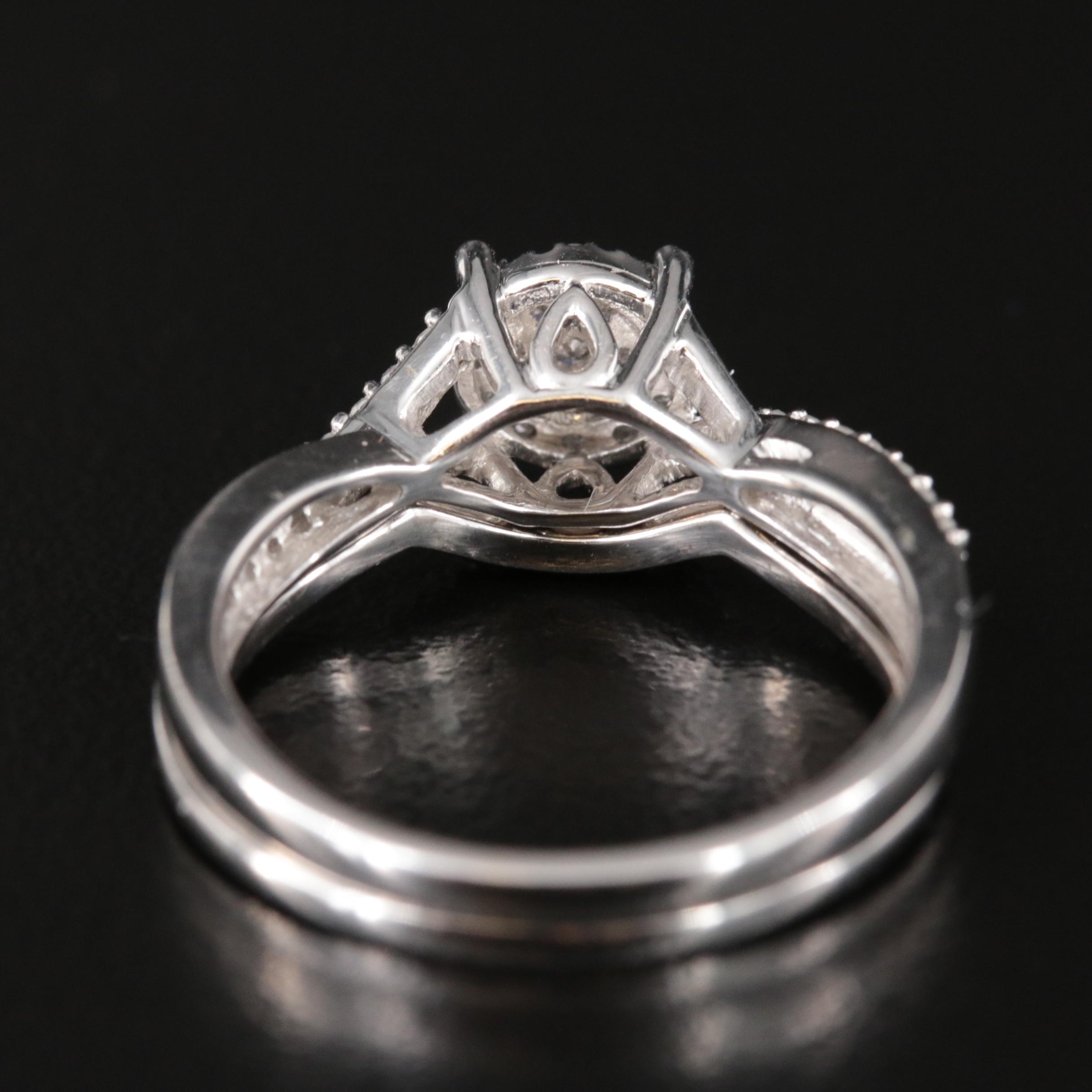 10K 0.36 CTW Diamond Ring Set