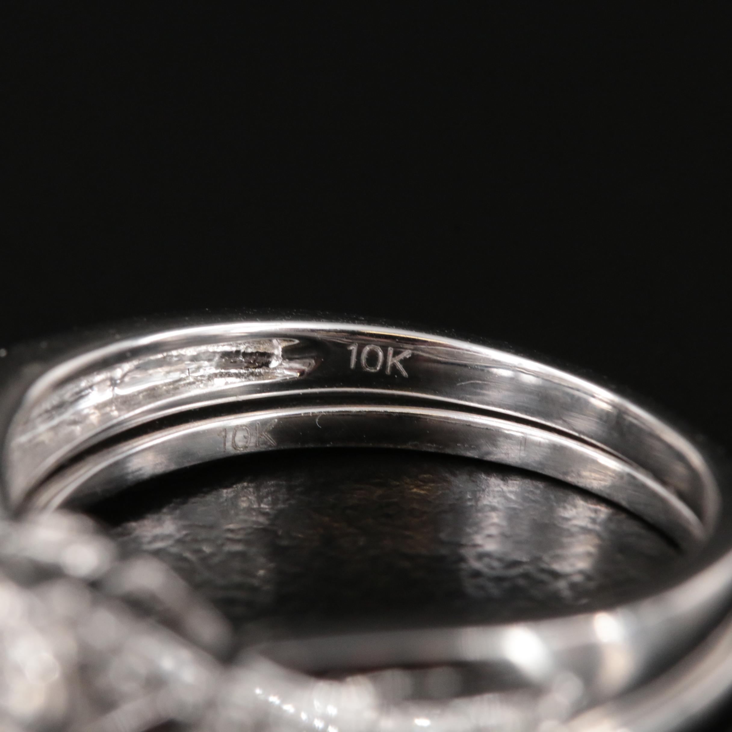 10K 0.36 CTW Diamond Ring Set