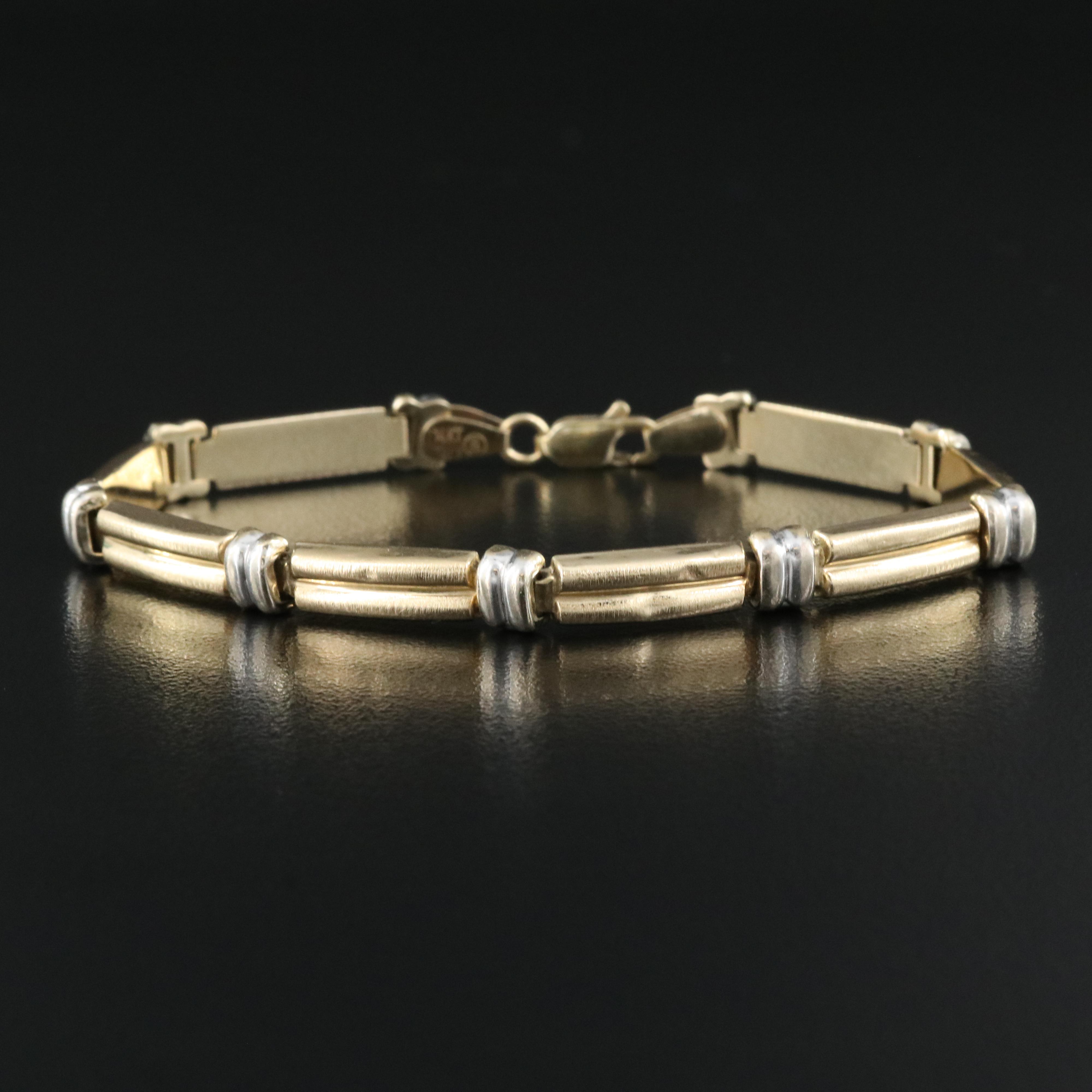 Italian 14K Two-Tone Bracelet