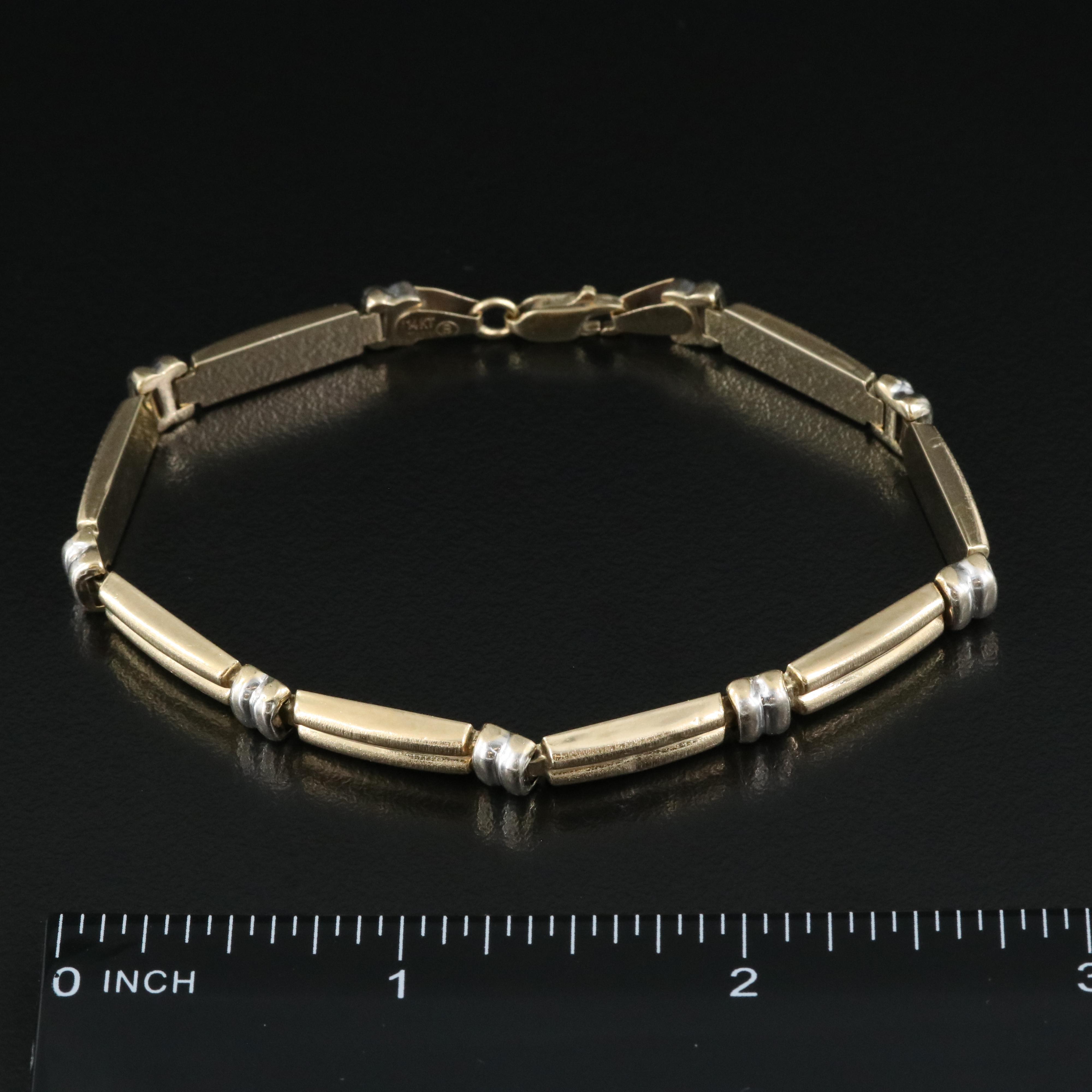 Italian 14K Two-Tone Bracelet