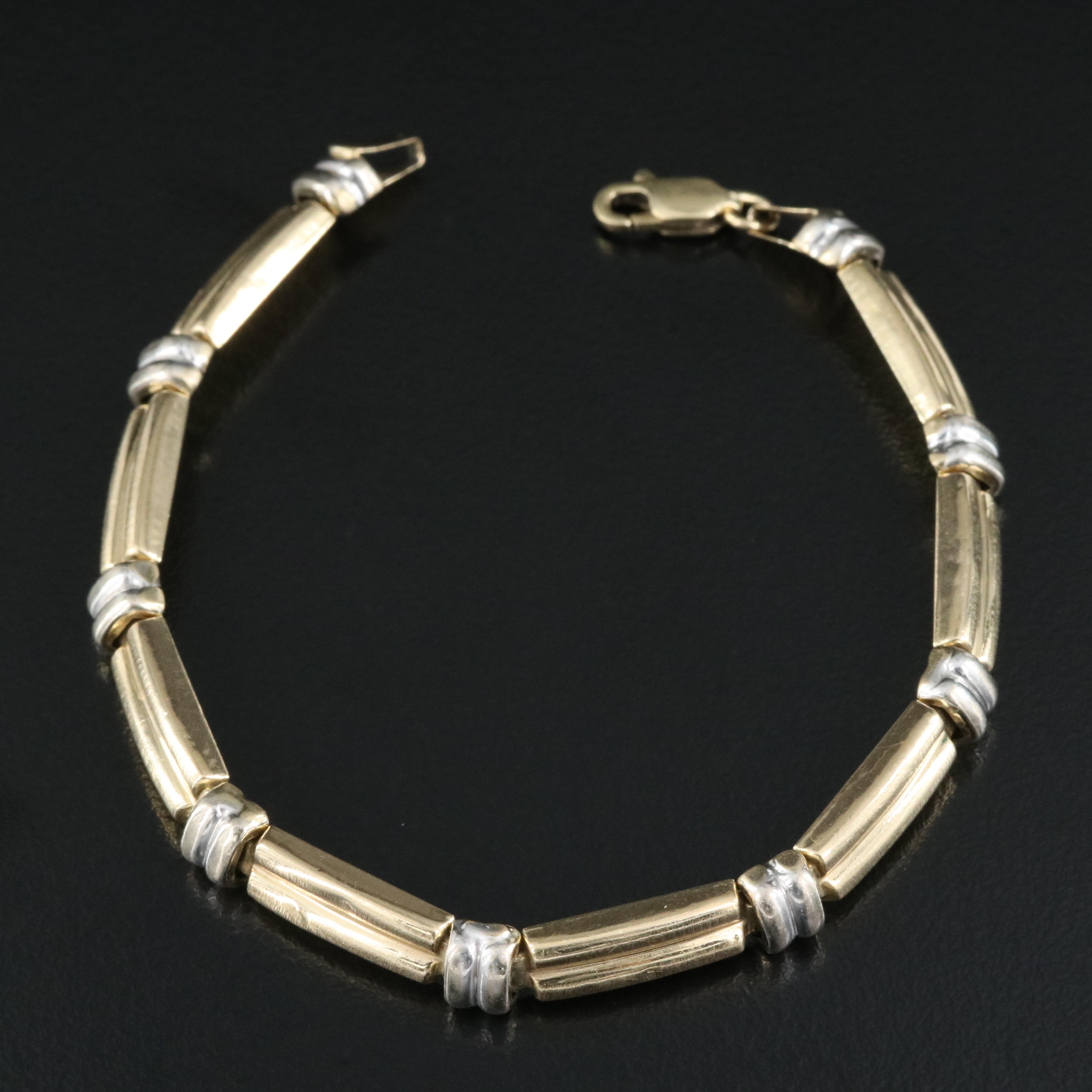 Italian 14K Two-Tone Bracelet