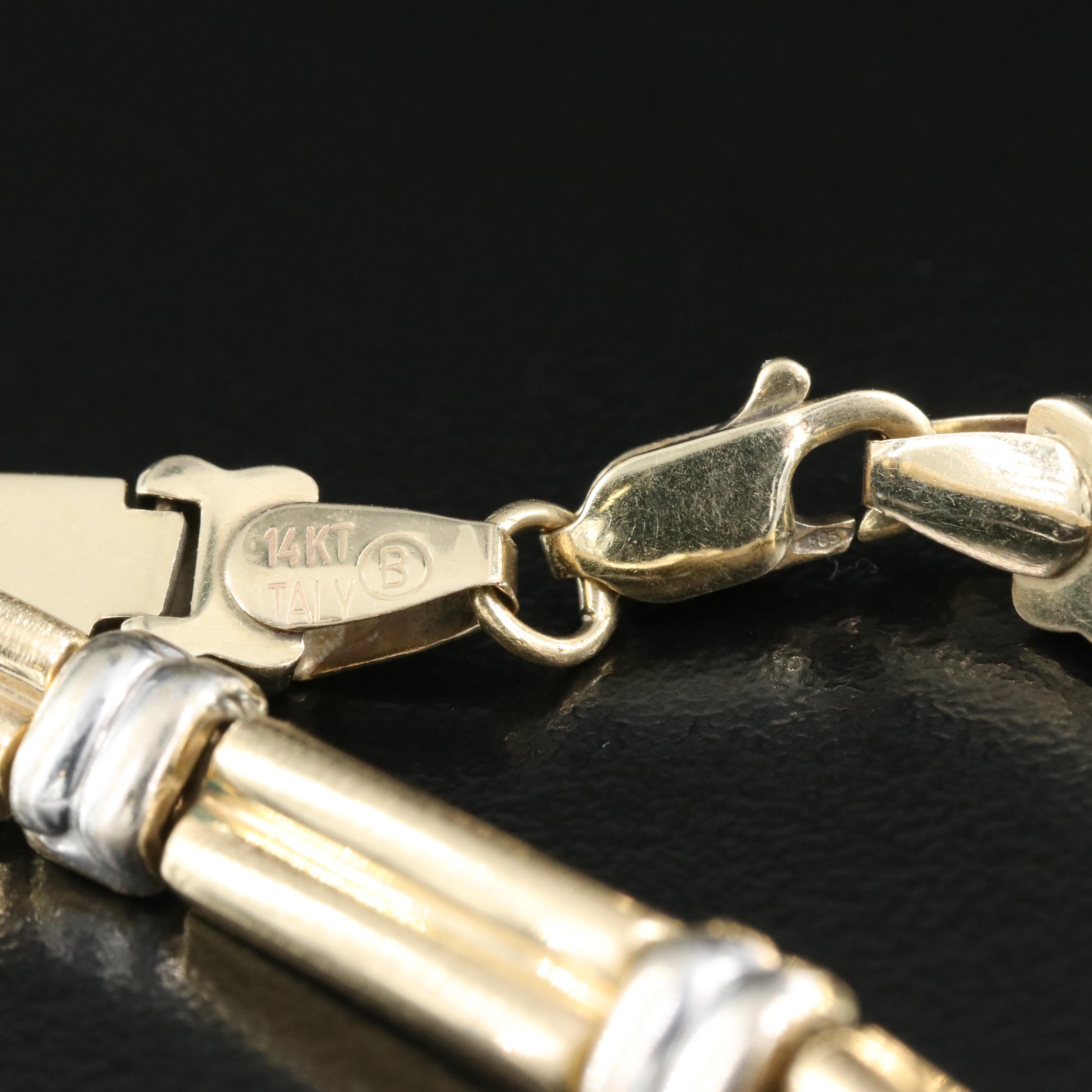 Italian 14K Two-Tone Bracelet
