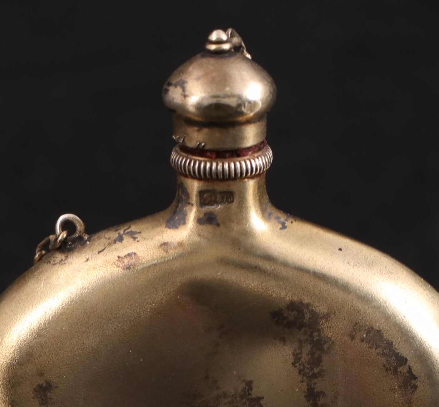 Silver Mounted Etched Glass Decanter with Condiment Spoons and Other Décor