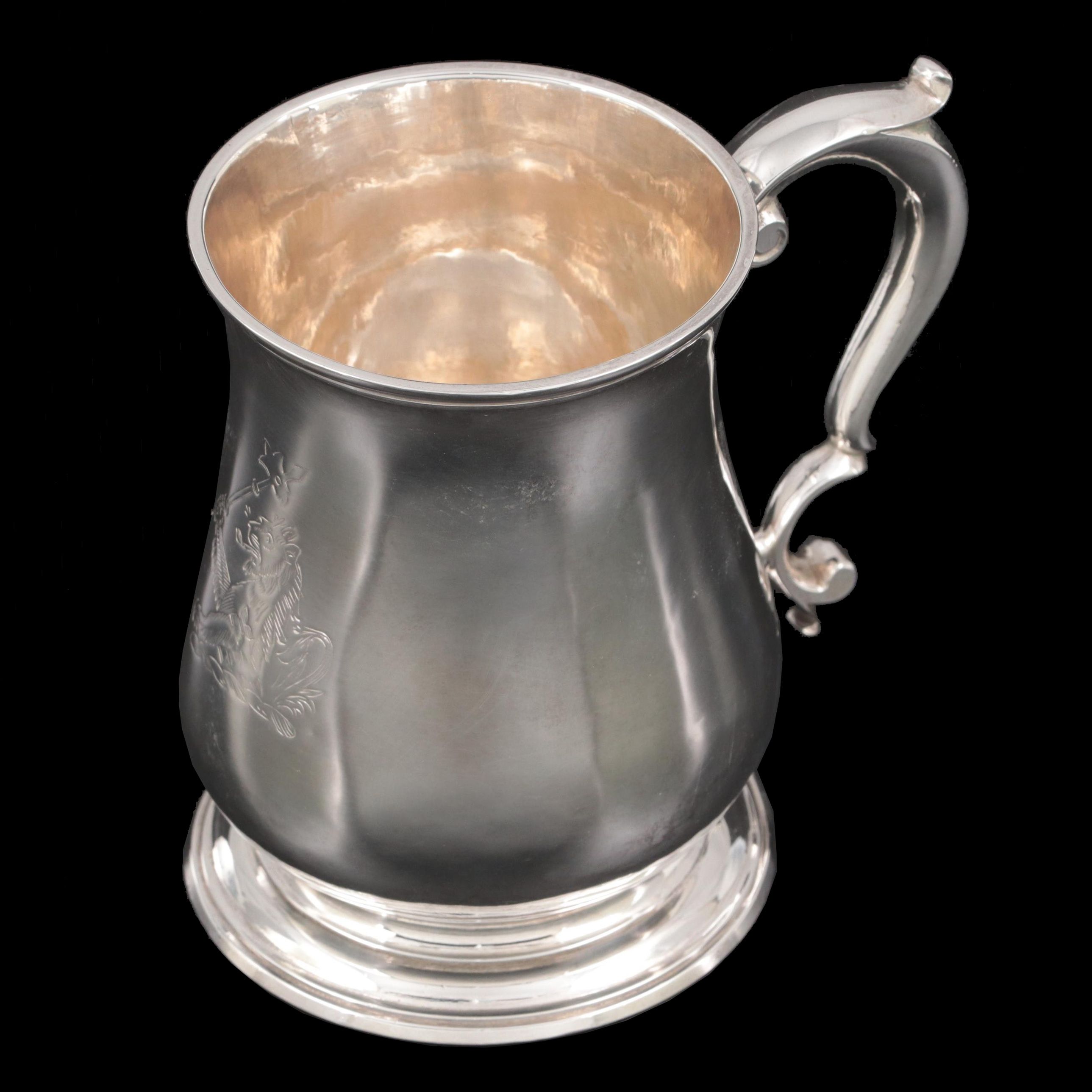 Thomas Whipham Sterling Silver Heraldic Cann, 1793