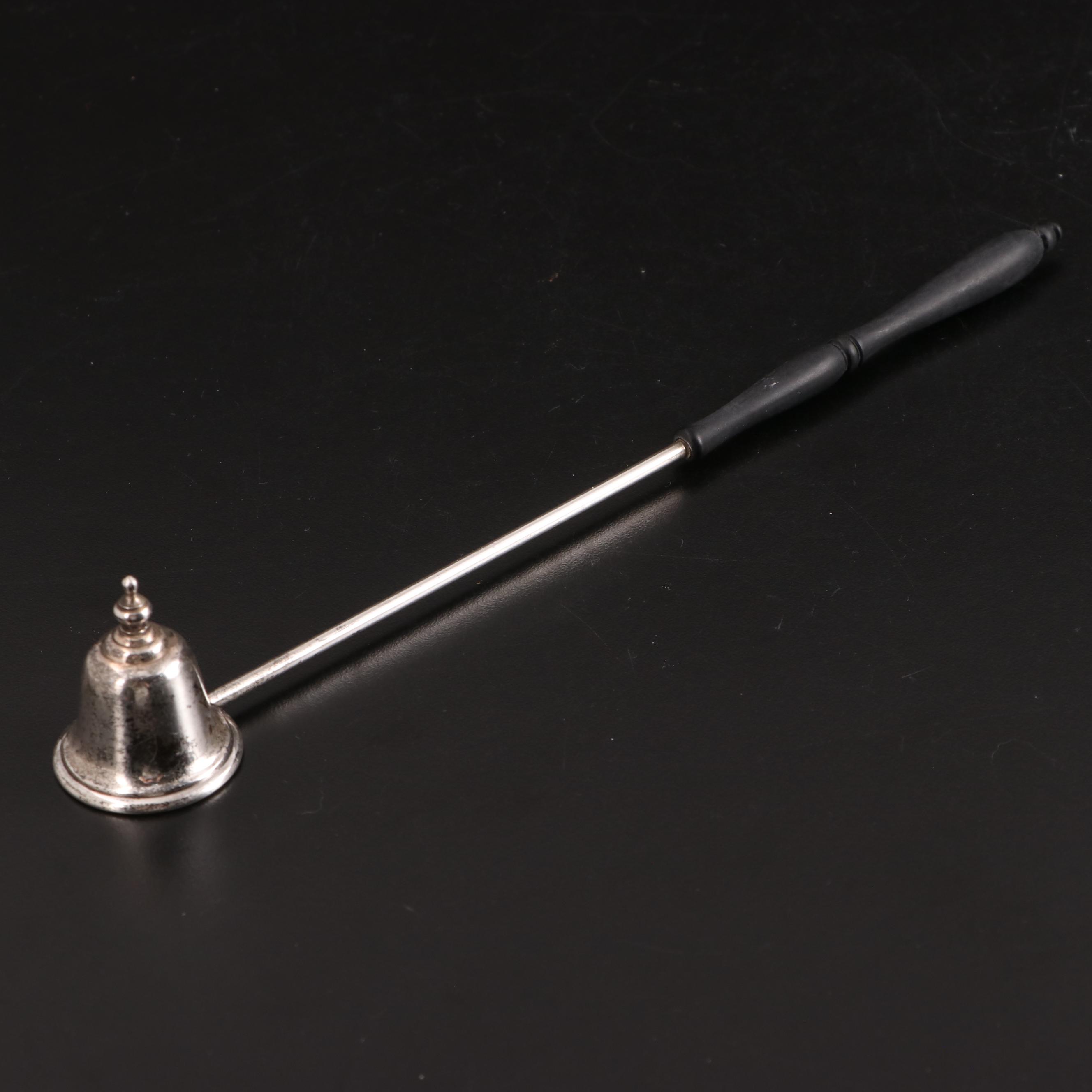 Silver Mounted Etched Glass Decanter with Condiment Spoons and Other Décor