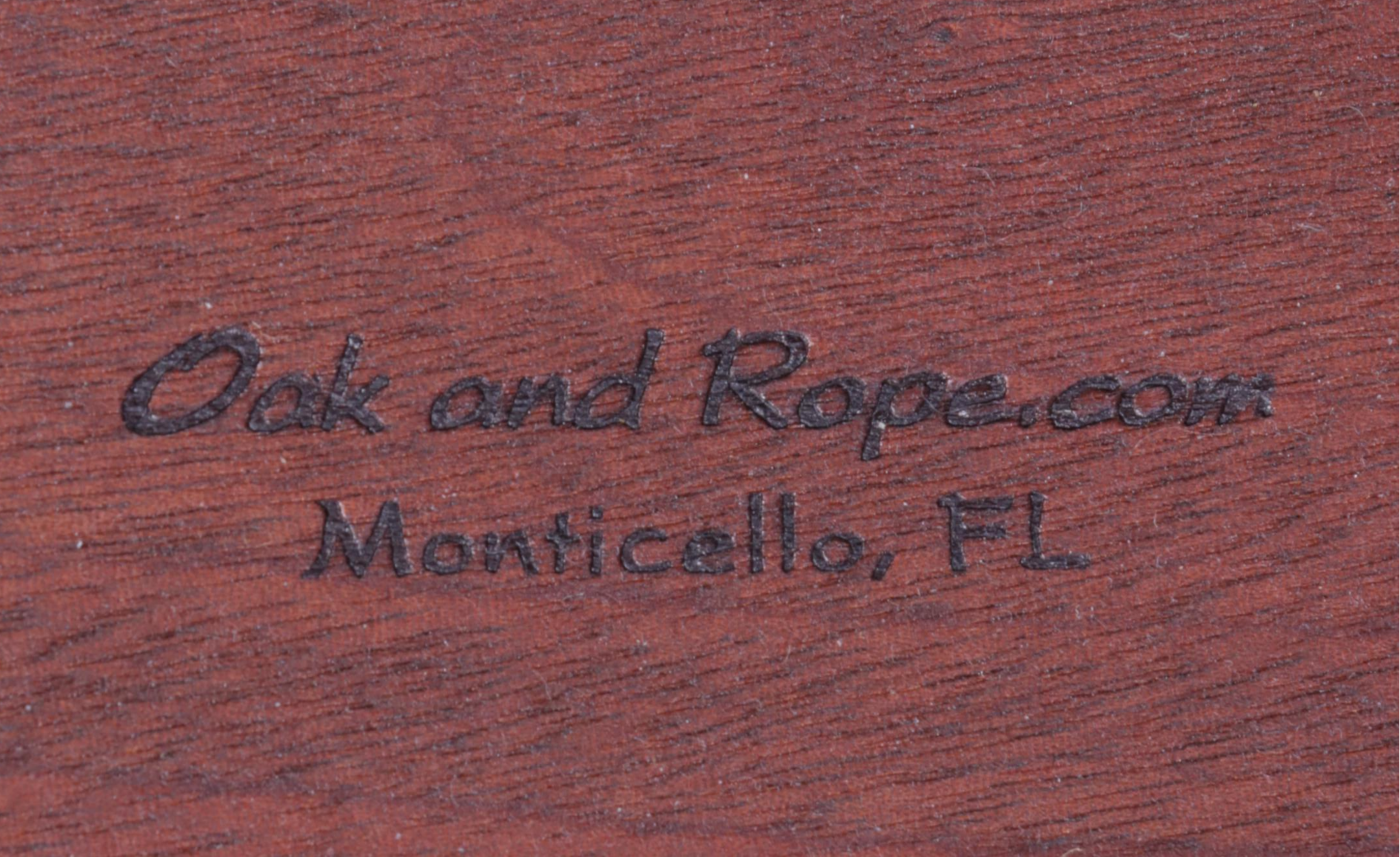 Oak and Rope Design Mahogany Rocking Lounge Chair with Footstool