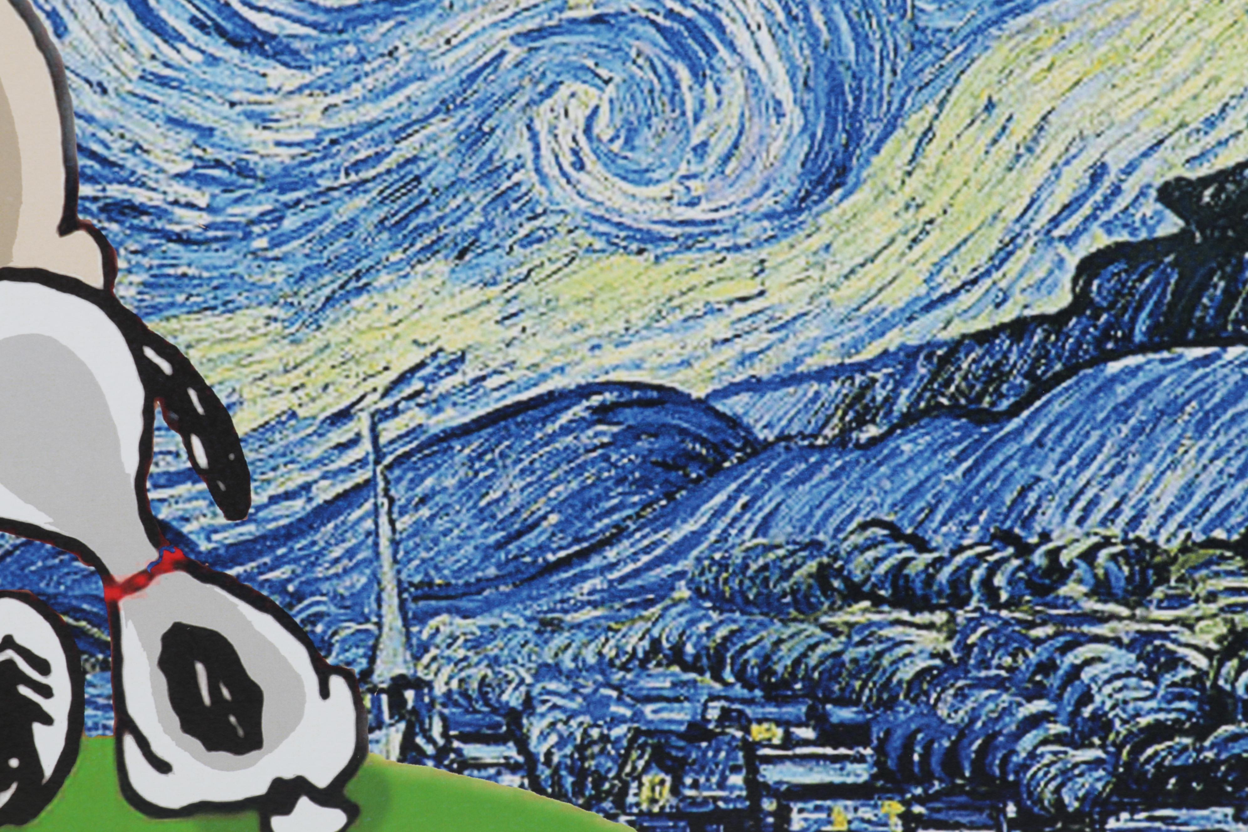 Death NYC Pop Art Graphic Print Featuring Charlie Brown and Snoopy, 2022