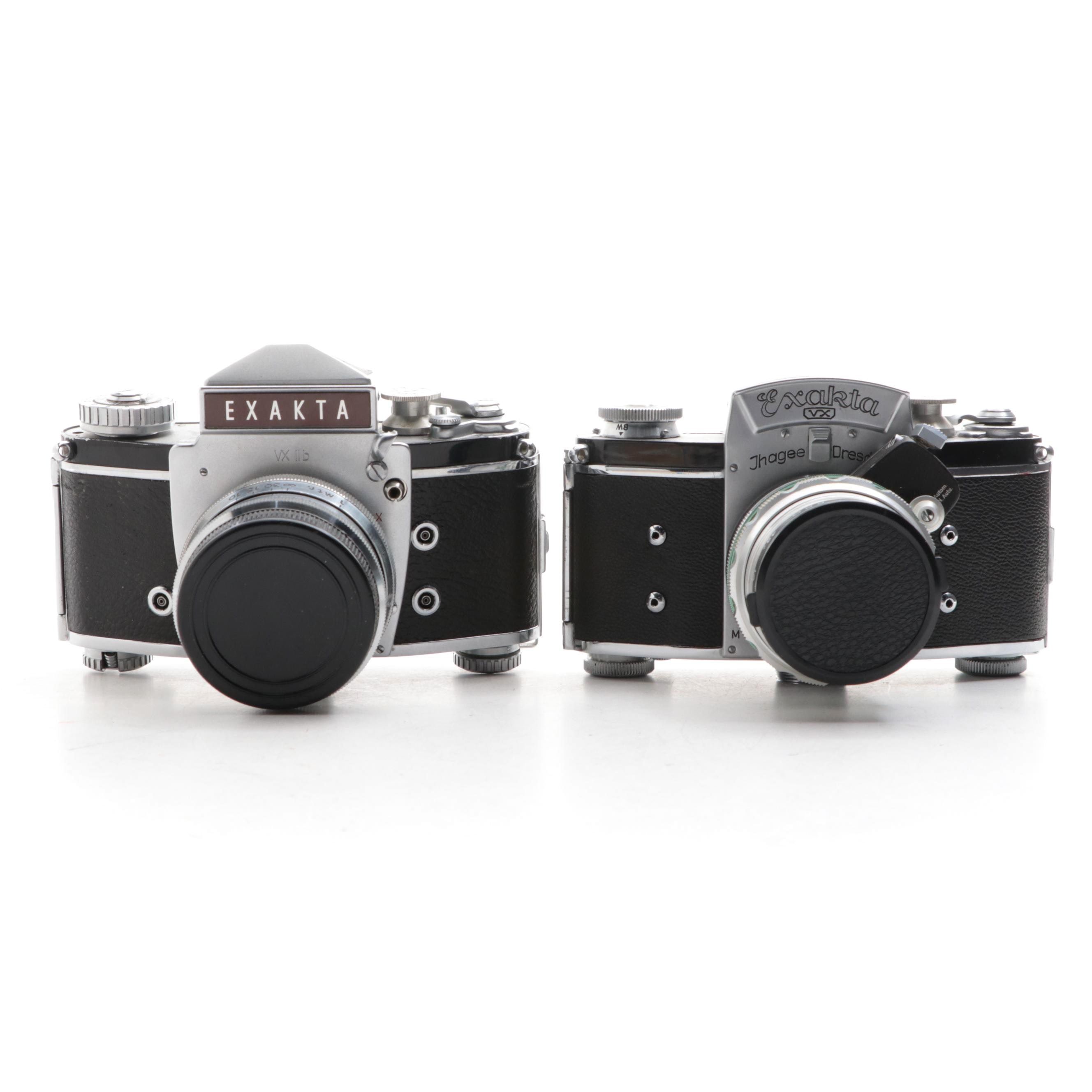 Ihagee Kamerawerk Exakta VX IIb and Varex VX 35 mm SLR Cameras, Mid-20th Century